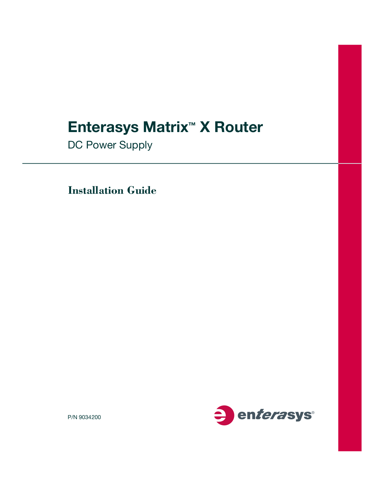 Enterasys Networks Matrix User Manual