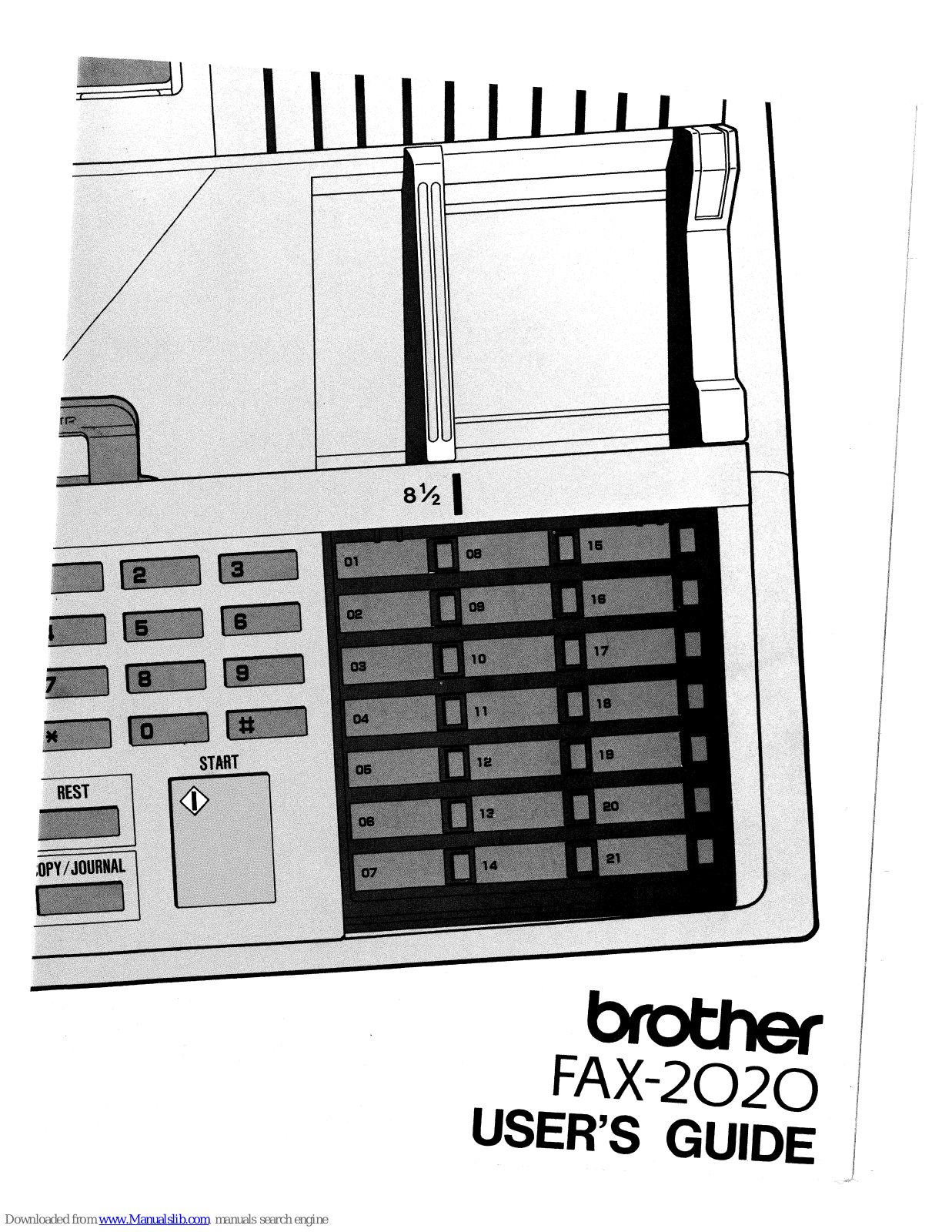 Brother Fax-2020 User Manual