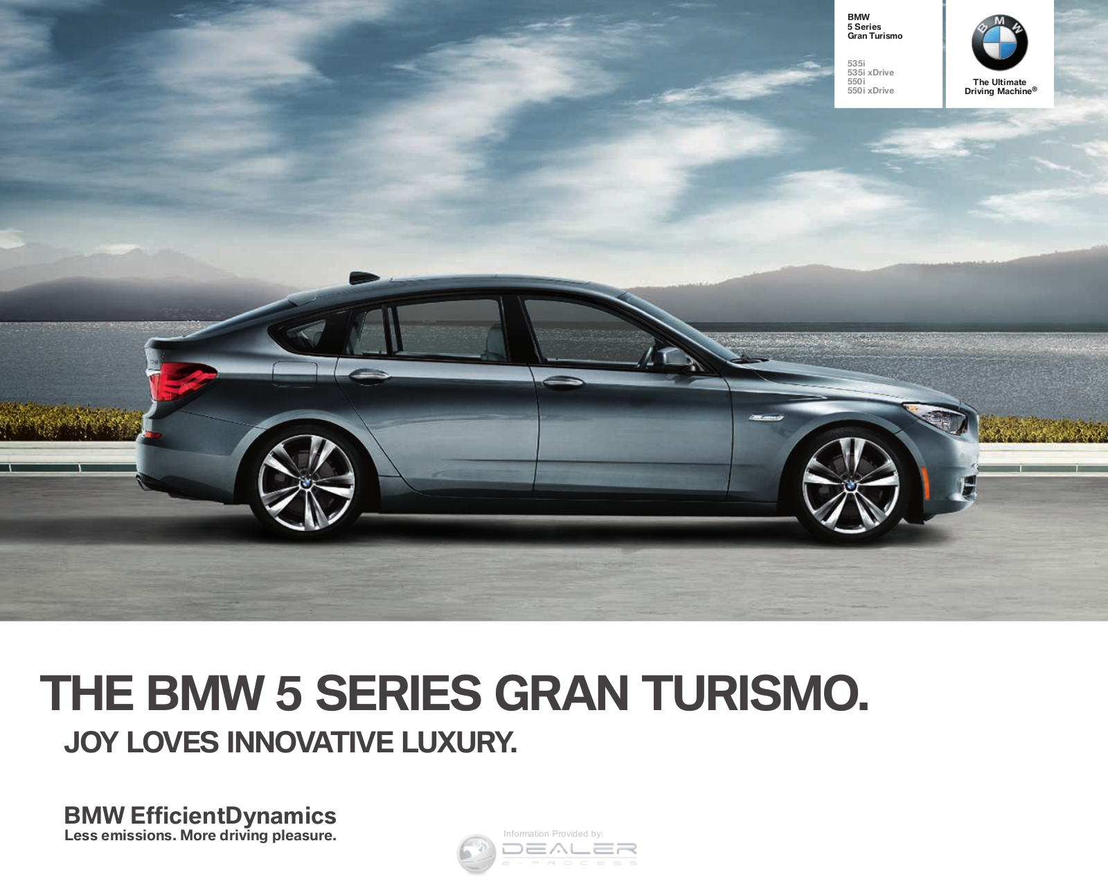 BMW 5 Series Gran Turismo 2013 Owner's Manual