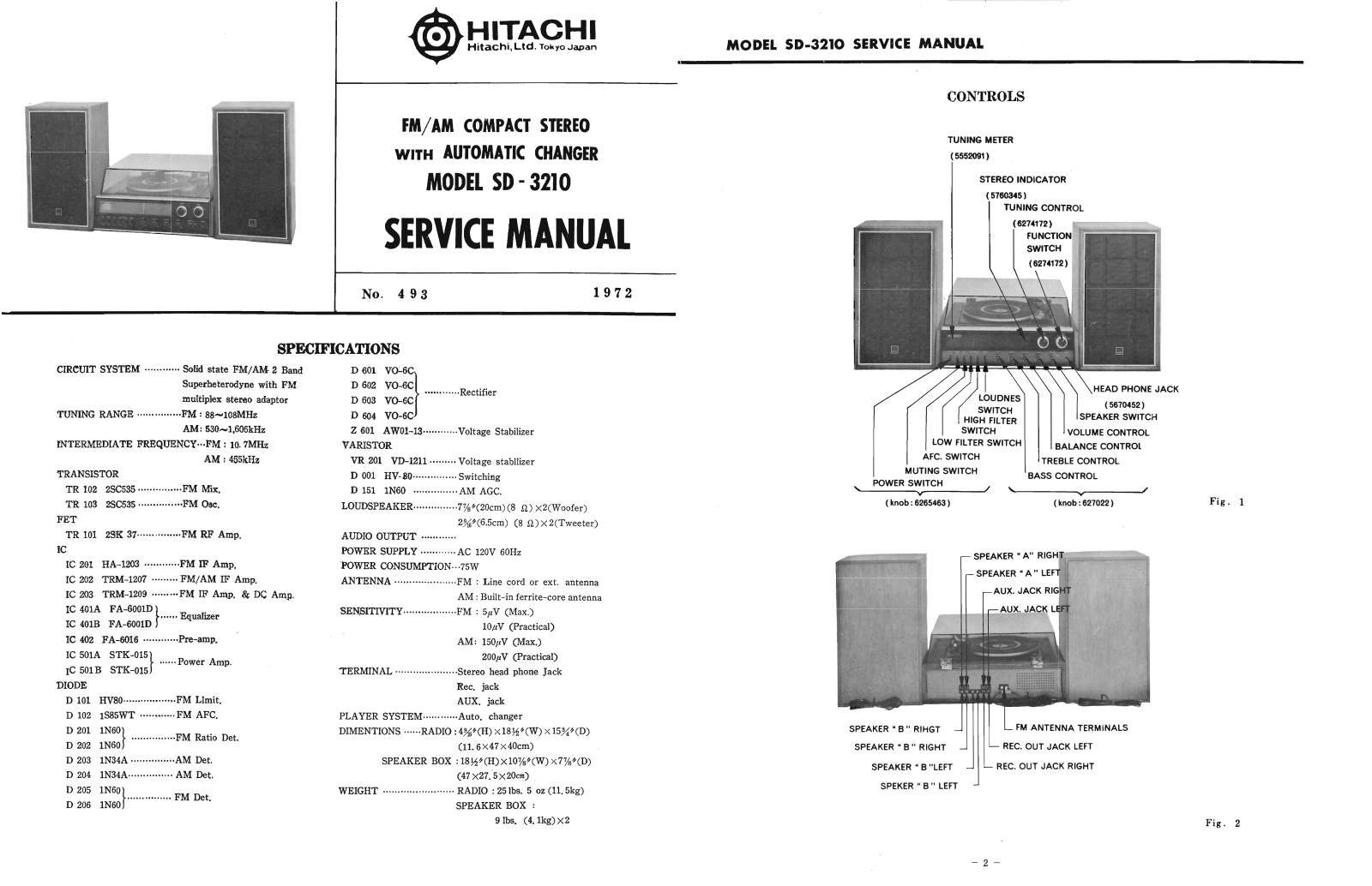 Hitachi SD-3210 Service Manual