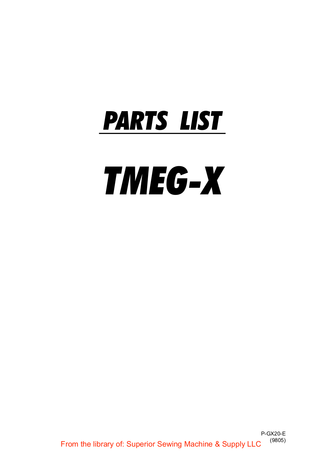 TA.JINlA TMEG-X User Manual