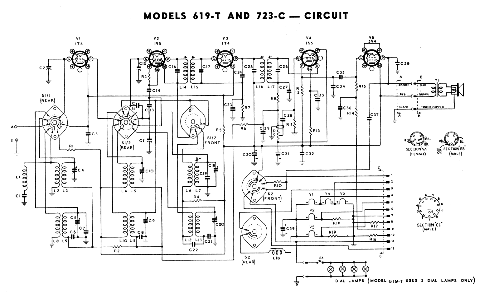 AWA 619T, 723C Diagram - ManualMachine.com