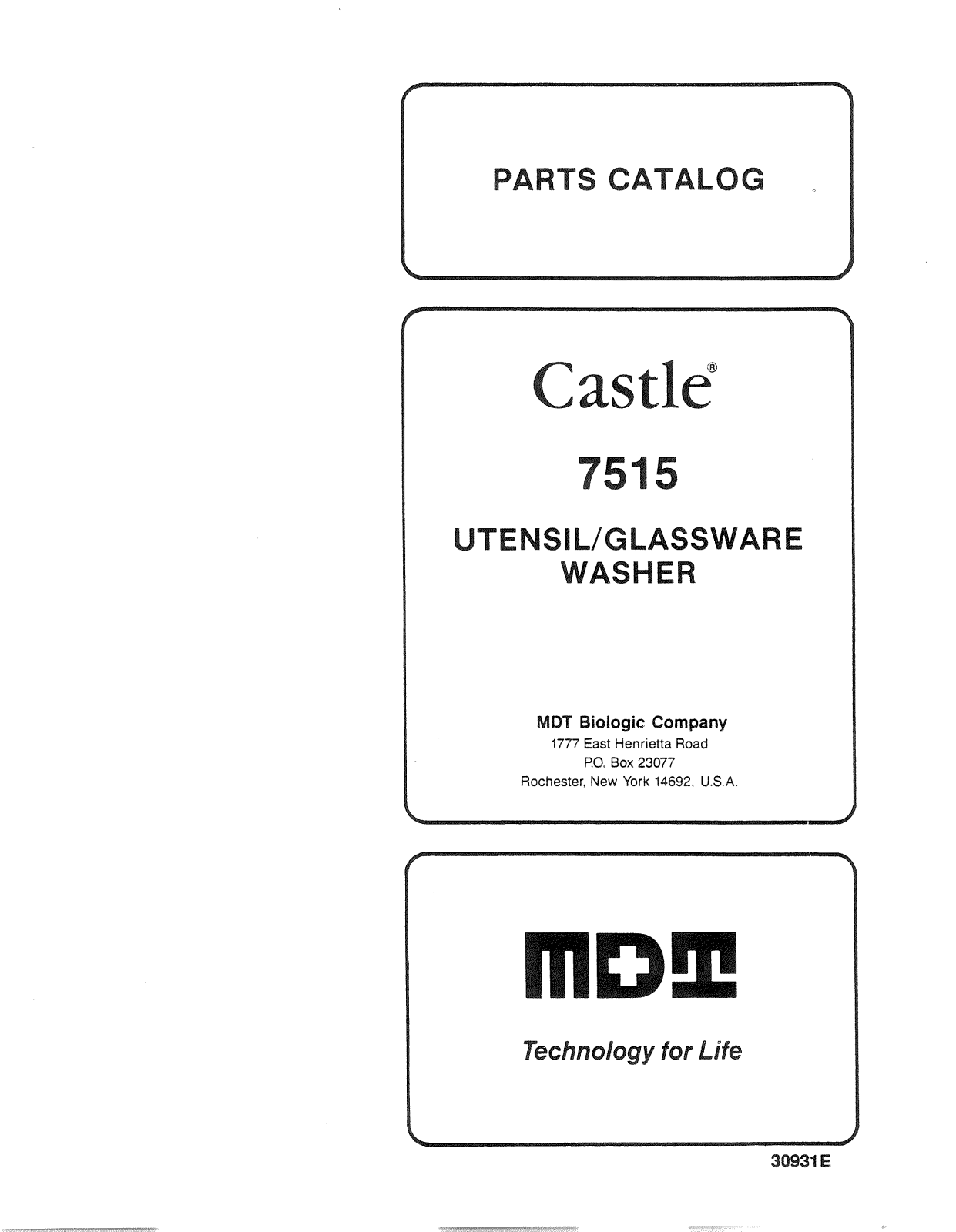 Castle 7515 User manual