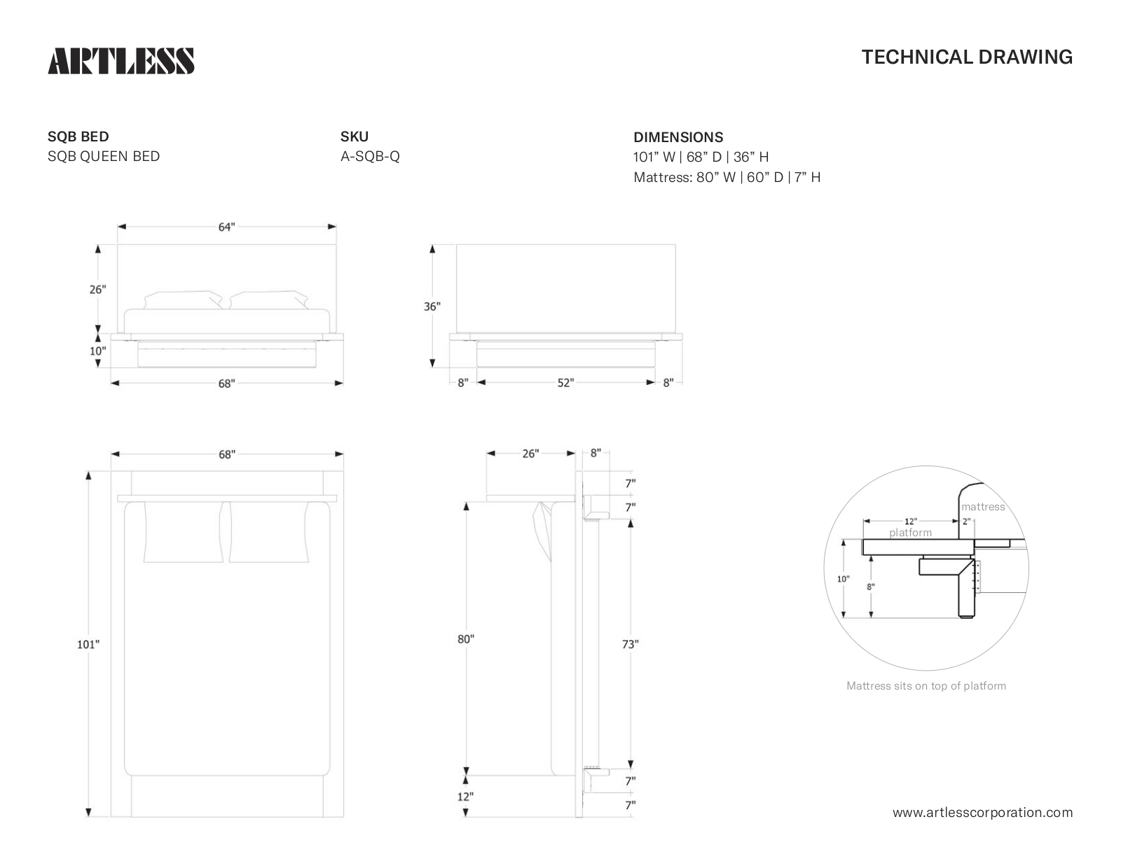 ARTLESS LYS1020 Dimensions - ManualMachine.com