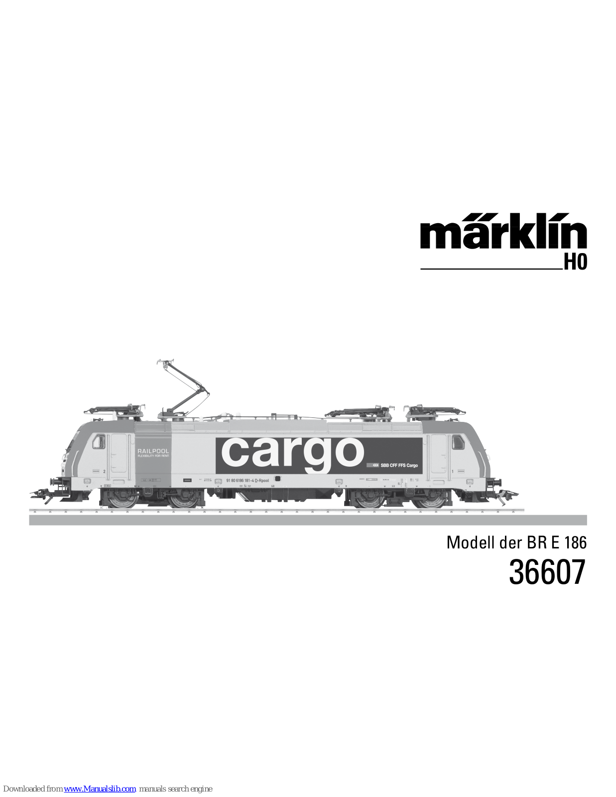 marklin 36607, 26579, 36616 User Manual