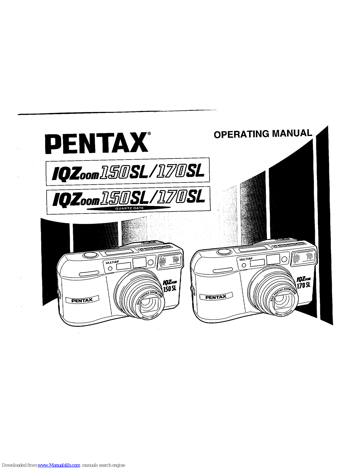 Pentax IQZoom 150SL Quartz Date, IQZoom 170SL Operating Manual