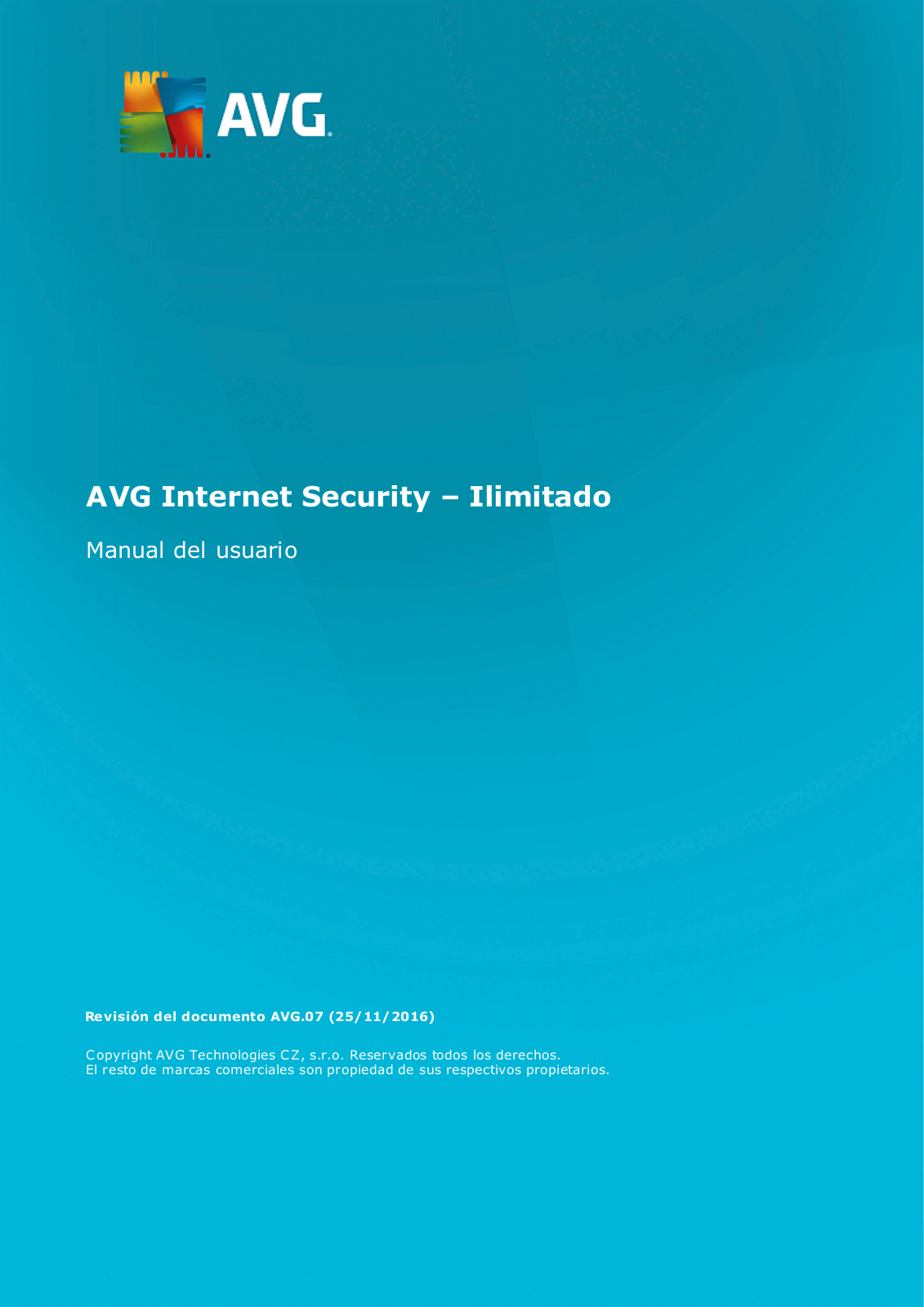 AVG Internet Security Ilimitado 2016 Instruction Manual