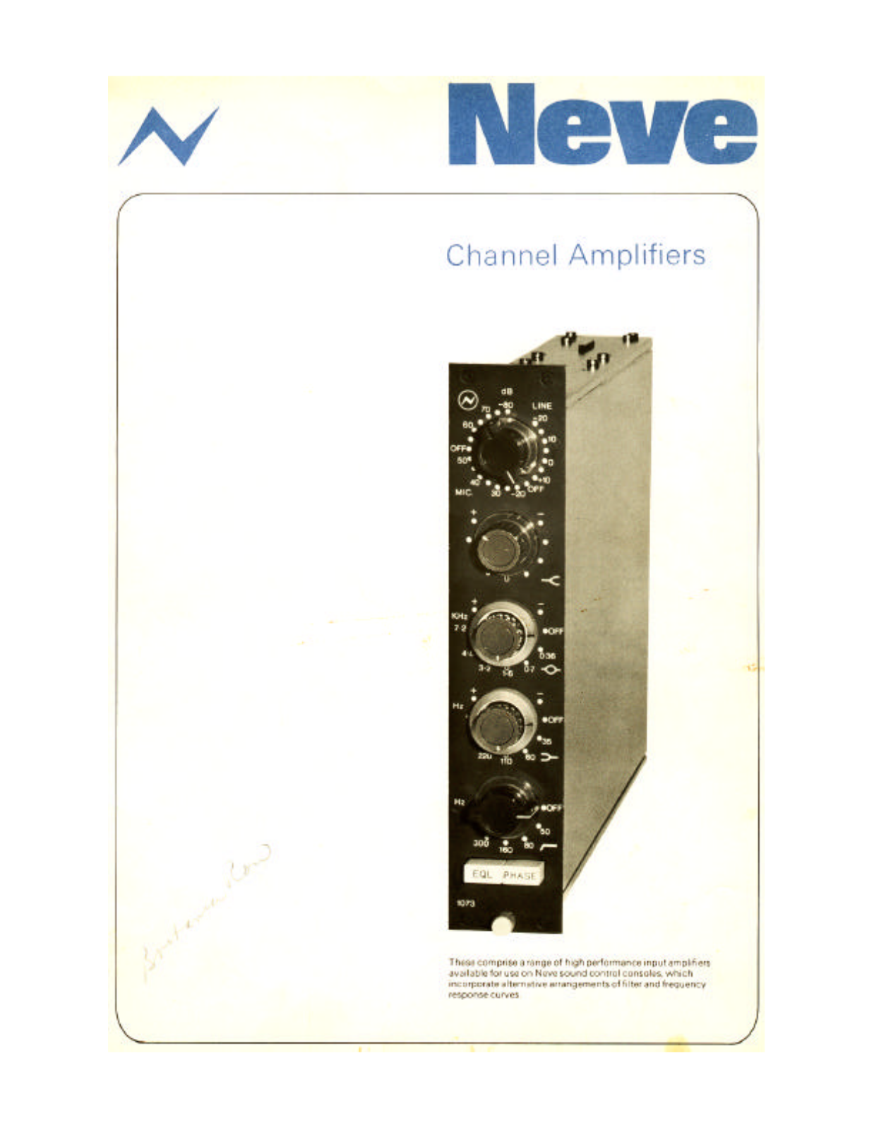 Neve 1073 Brochure