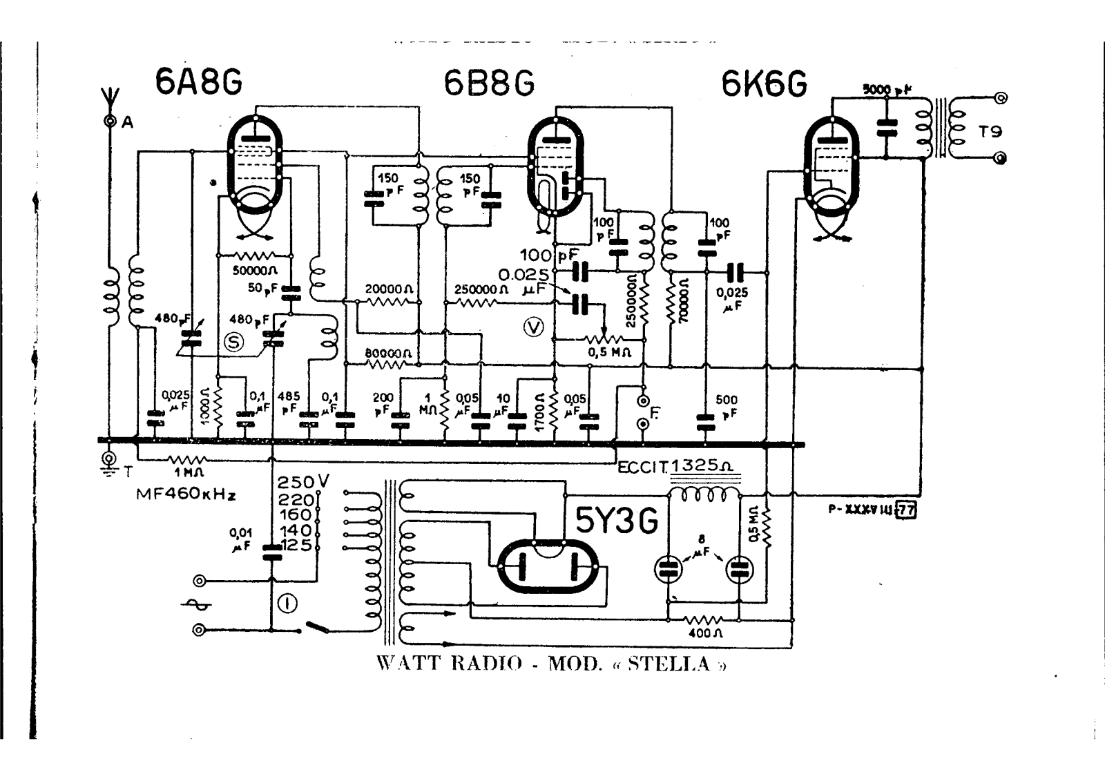 Watt Radio stella schematic