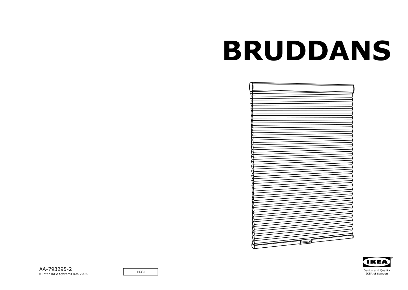 IKEA BRUDDANS User Manual