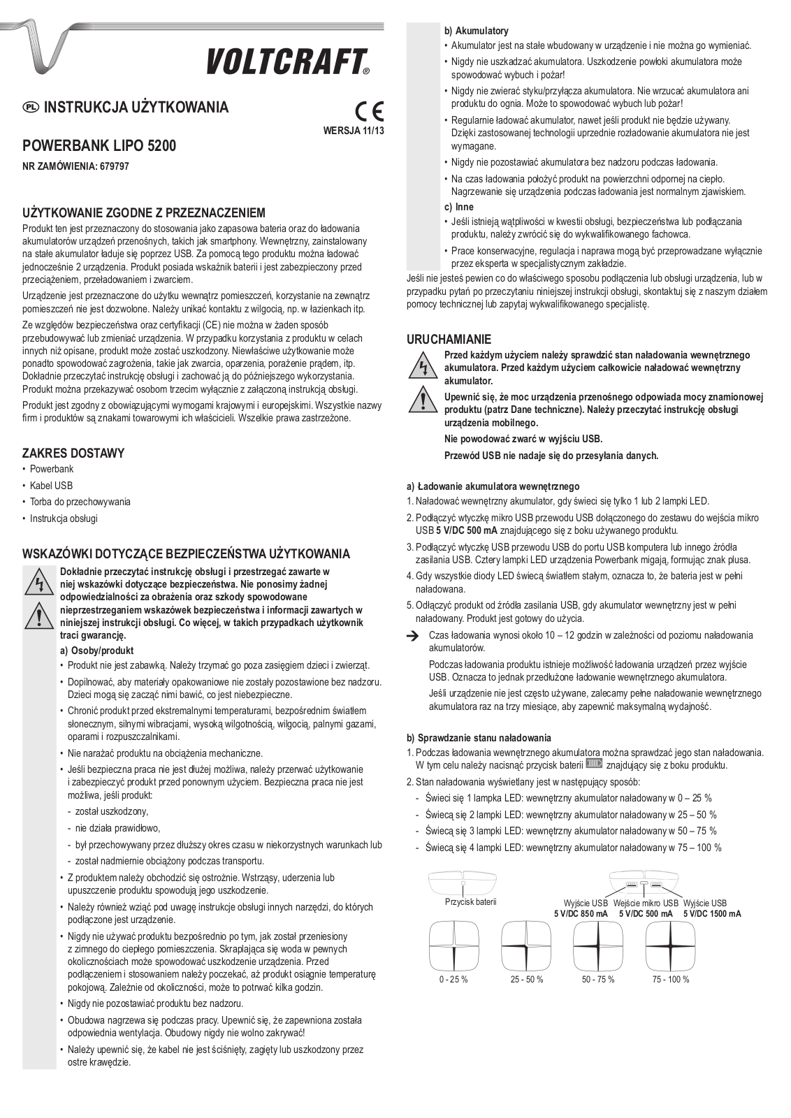 VOLTCRAFT 679797 Operation Manual