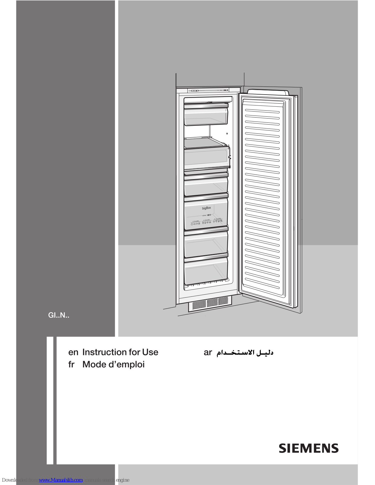 Siemens GI..N.. Instructions For Use Manual