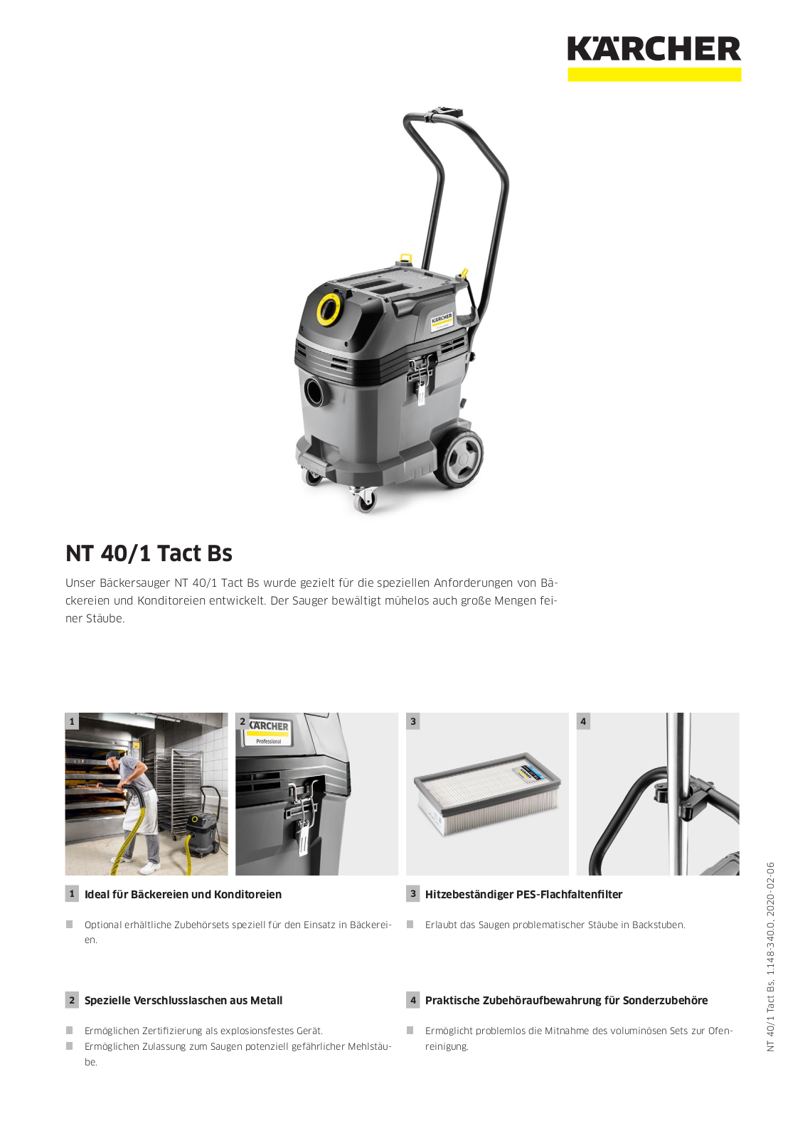 Kärcher NT 40-1 Tact Bs User Manual