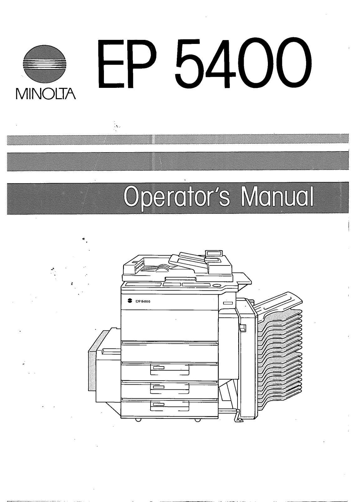 Konica Minolta EP5400 User Manual