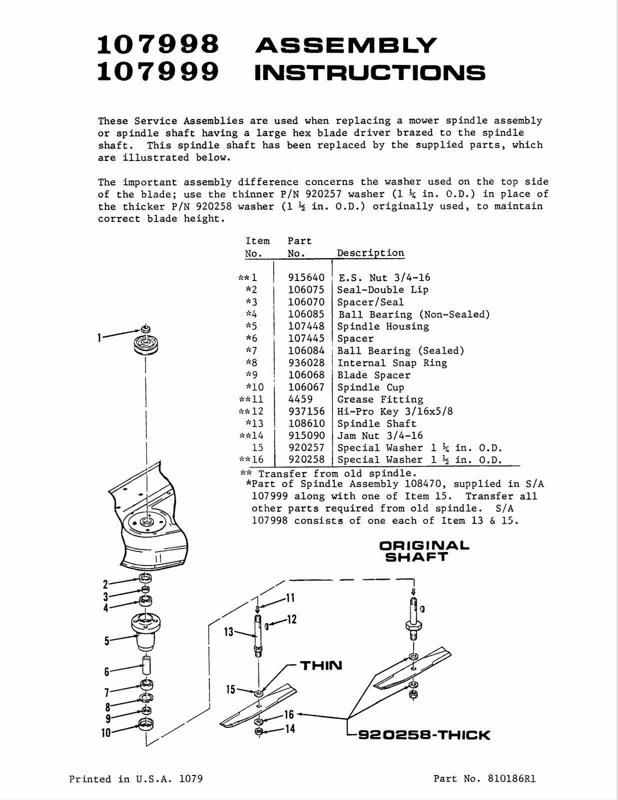 Toro 107998 Installation Instructions - ManualMachine.com