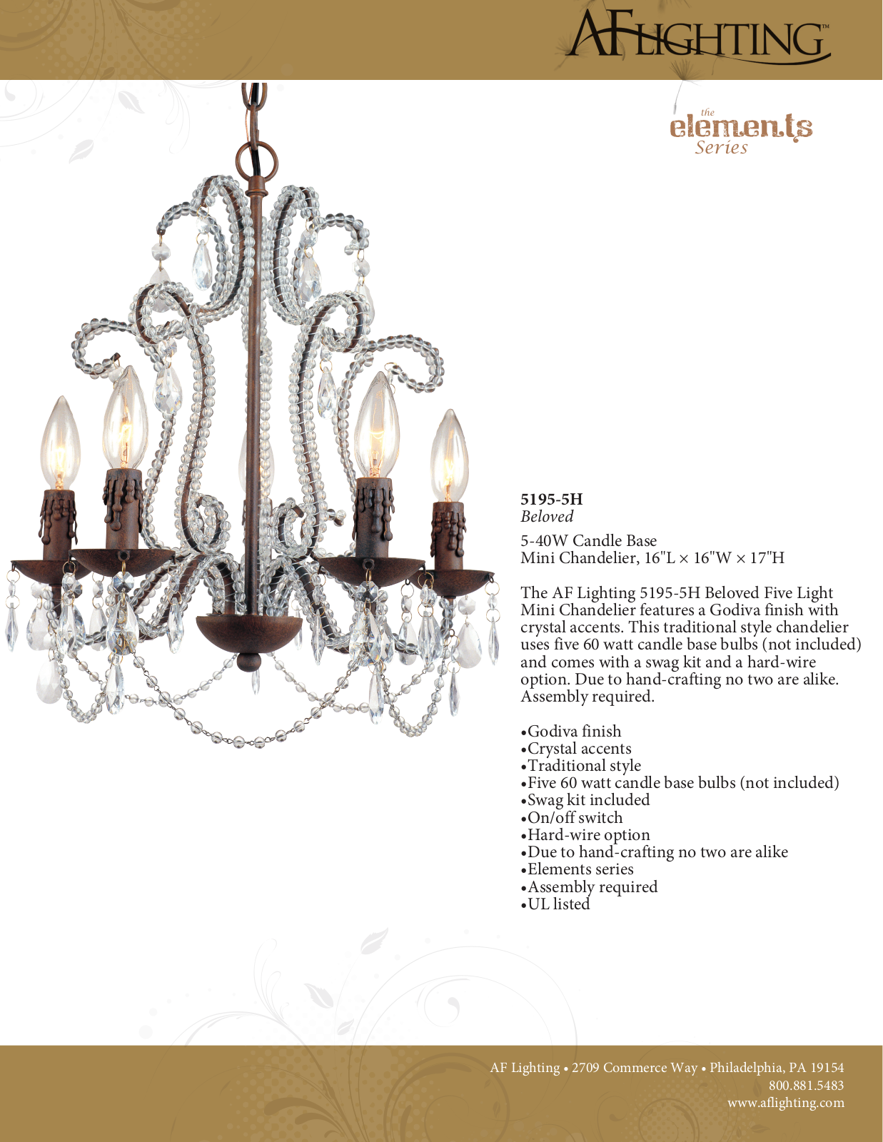 AF Lighting XAF1391 Specifications - ManualMachine.com