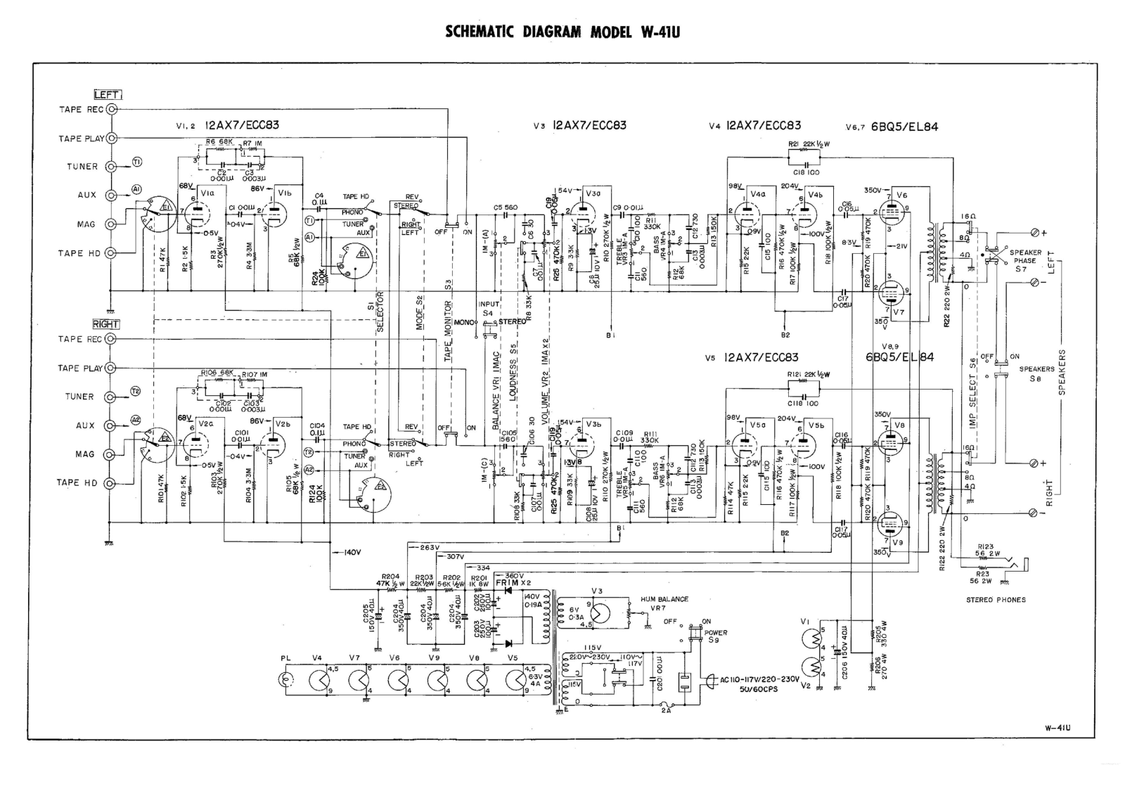 Kenwood W-41-U Service Manual