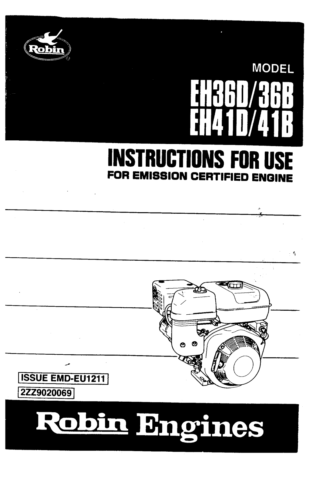 Robin EH36, EH41 Service Manual