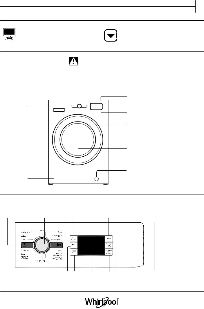 Whirlpool WWDC 9716, FWDG86148WS, FWDG97168 WS Quick start guide