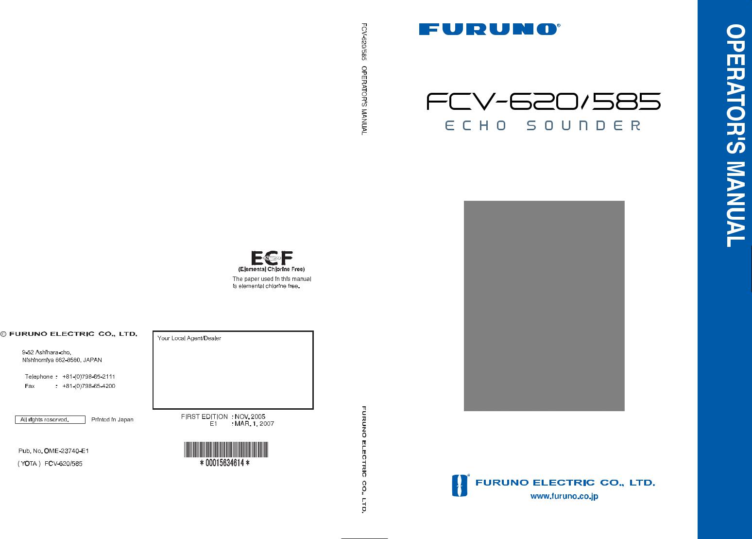 Furuno FCV-620 User Manual