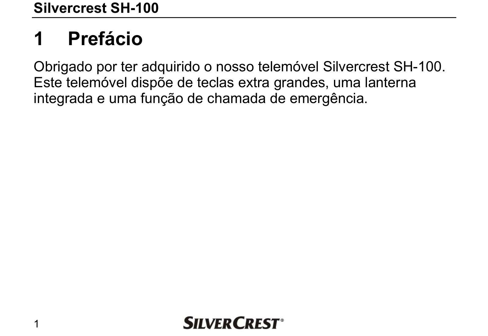 Silvercrest SH-100 User Manual