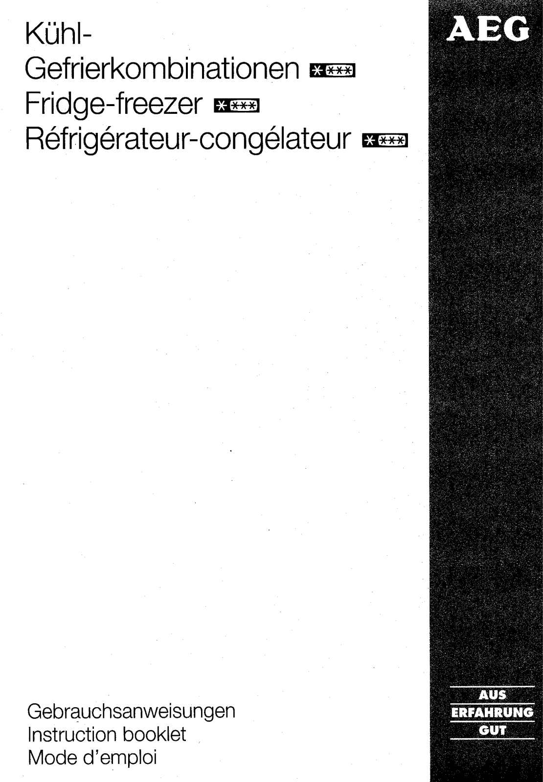 AEG-Electrolux SANTO3232-4KG User Manual