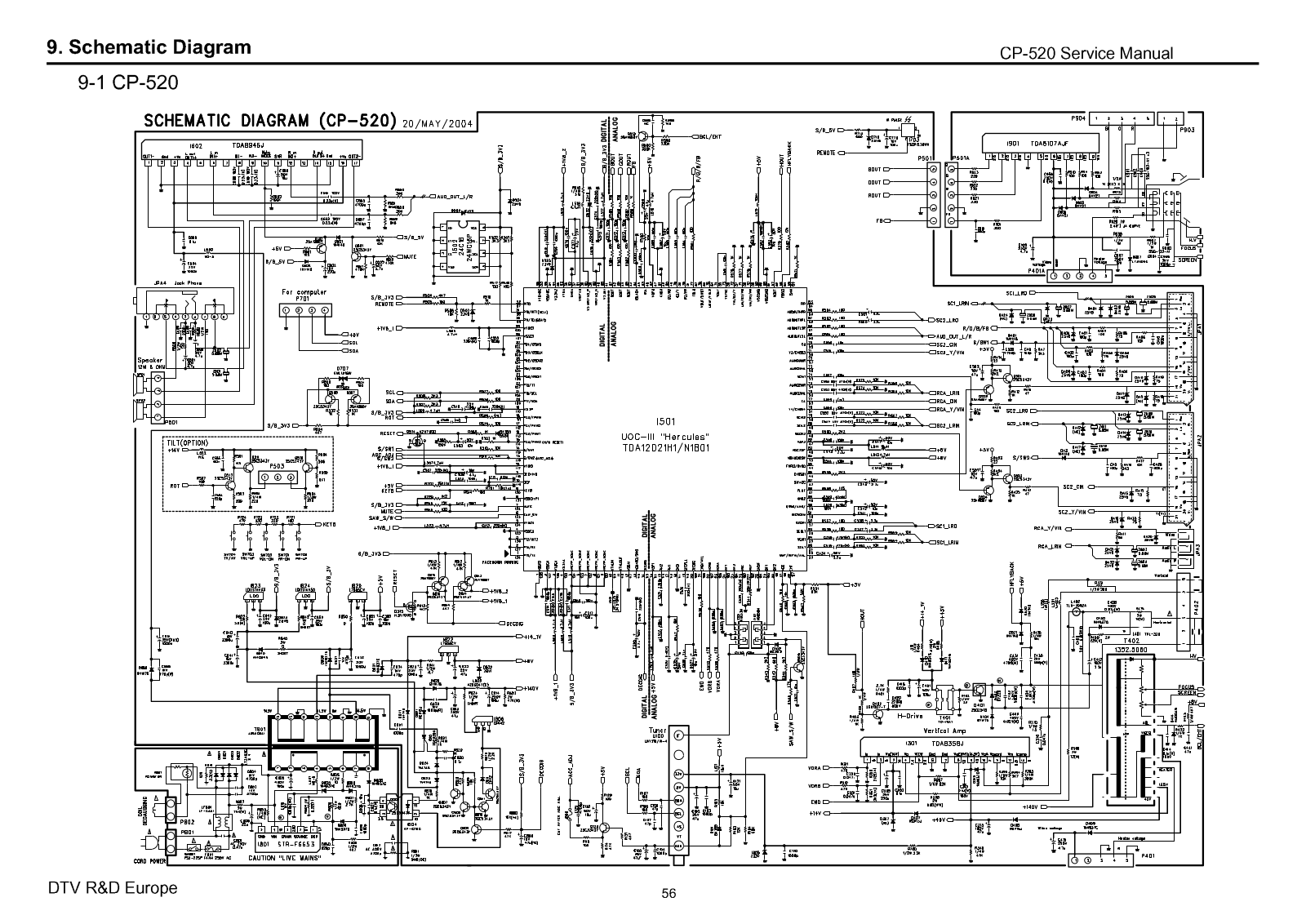 Daewoo CP-520 Schematic