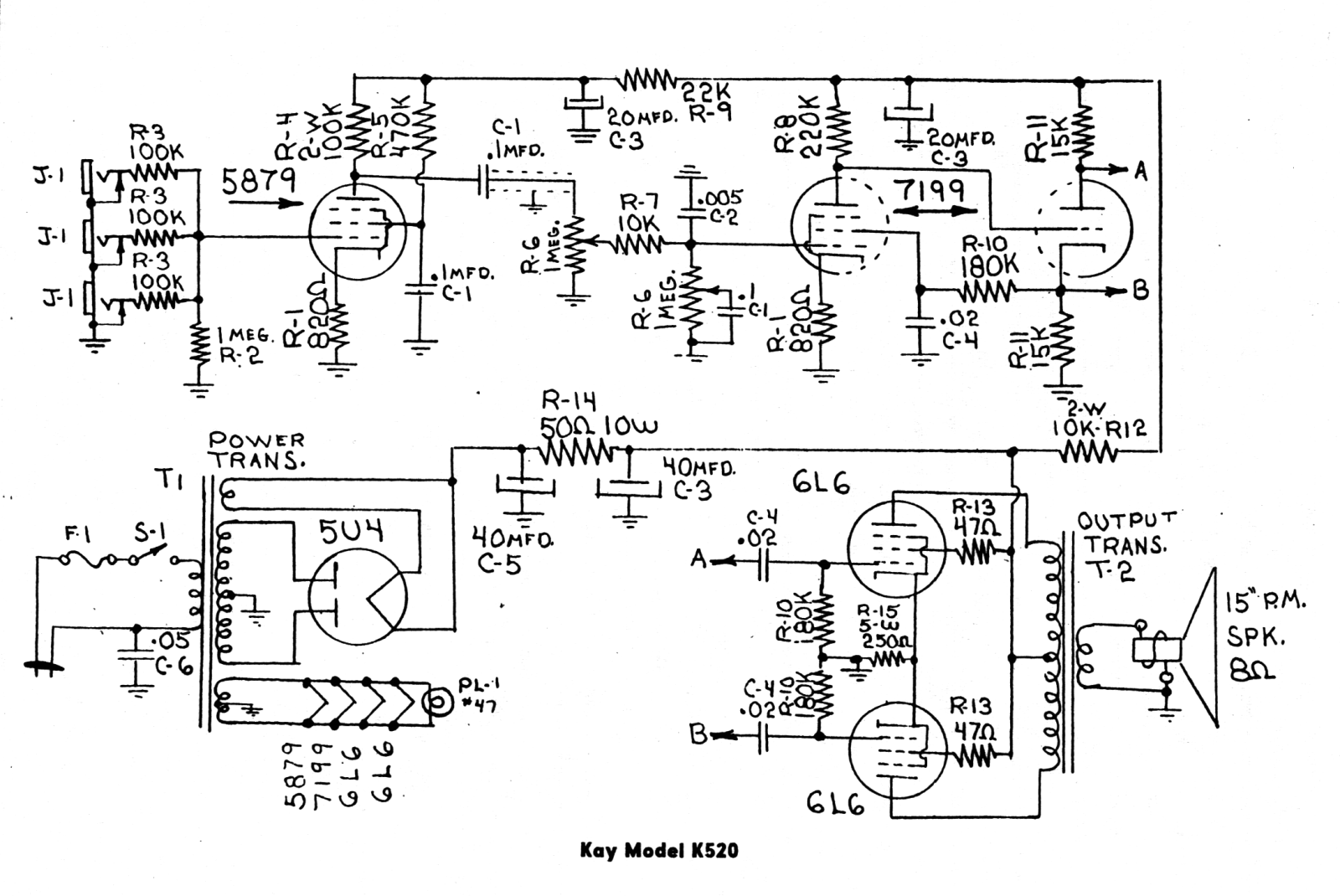 Kay 520 schematic