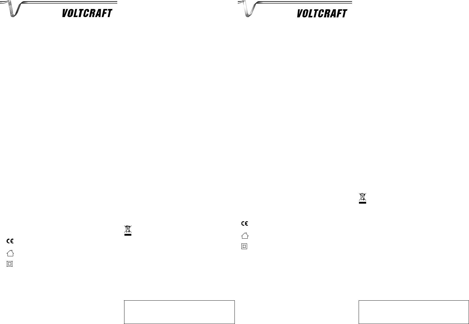 VOLTCRAFT 51 82 82 Operating Instructions