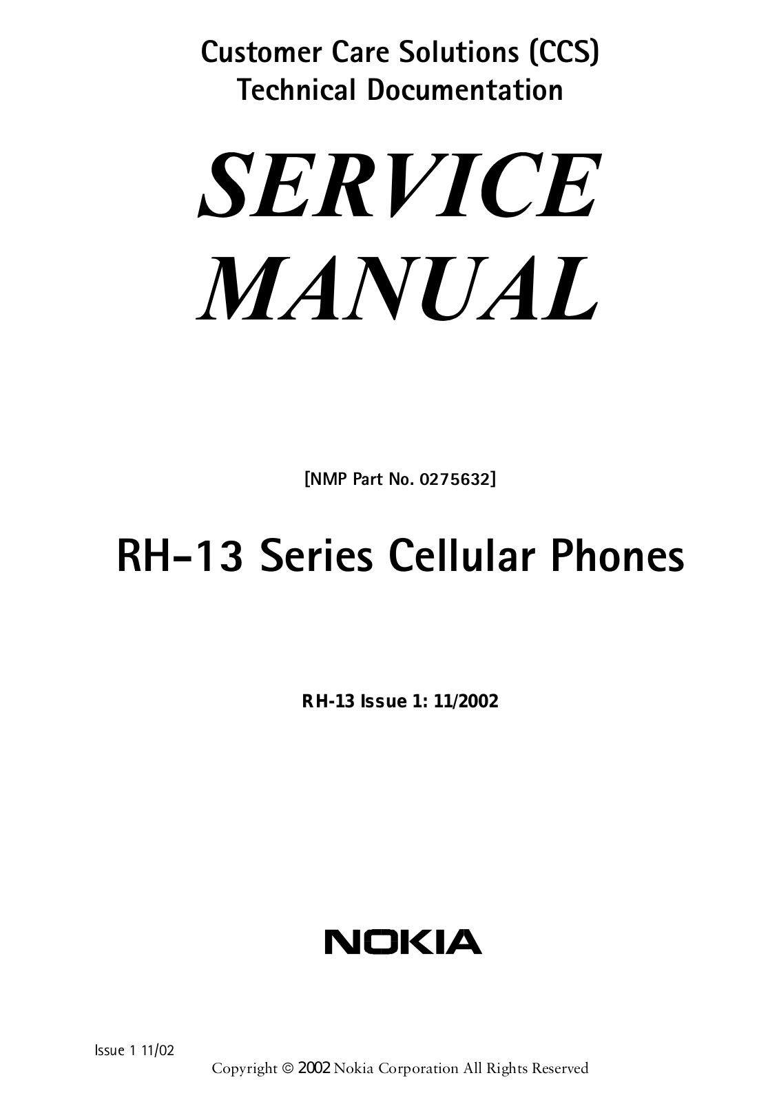 Nokia 6340i Service manual