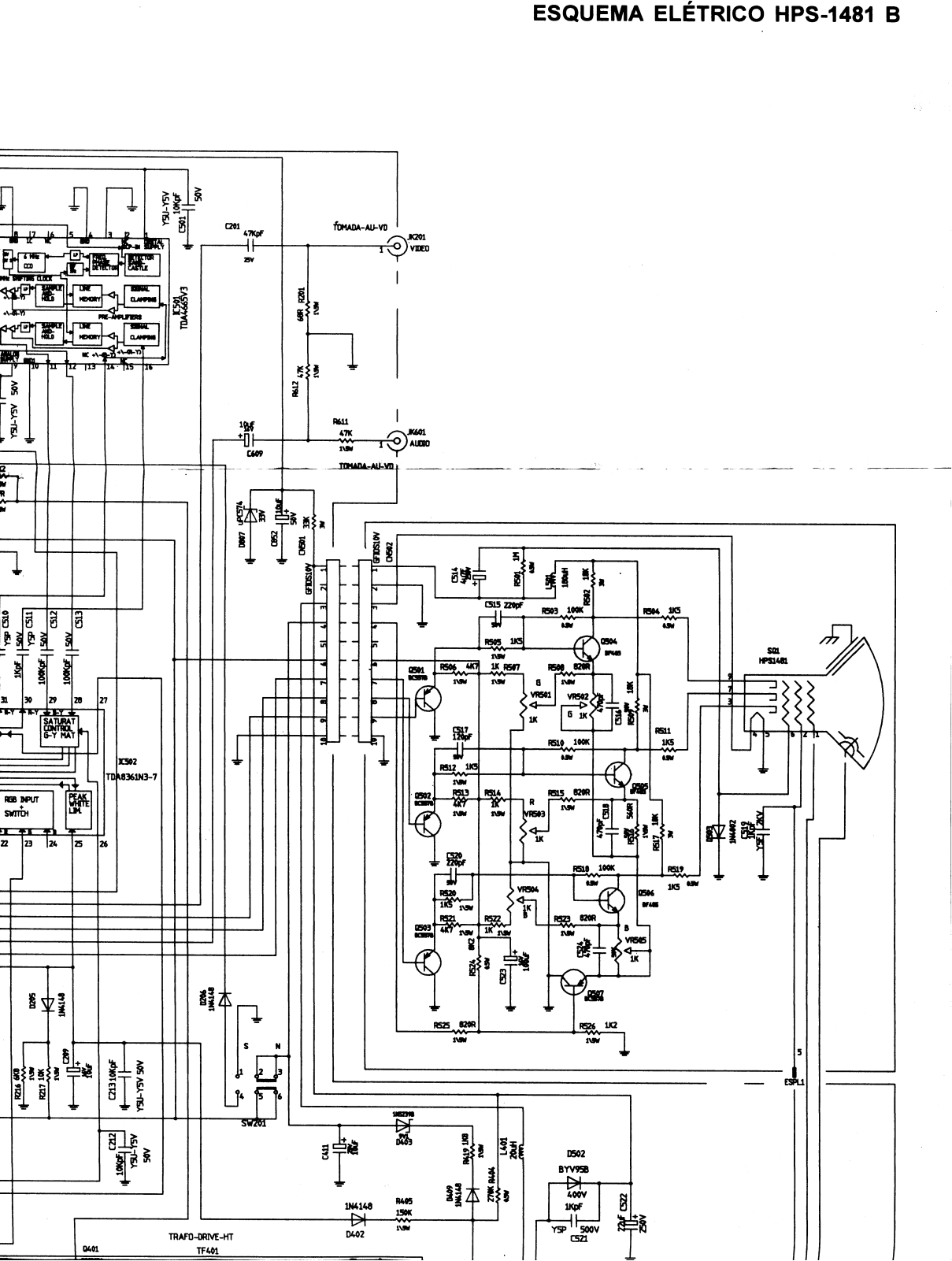 CCE HPS-1481B Schematic