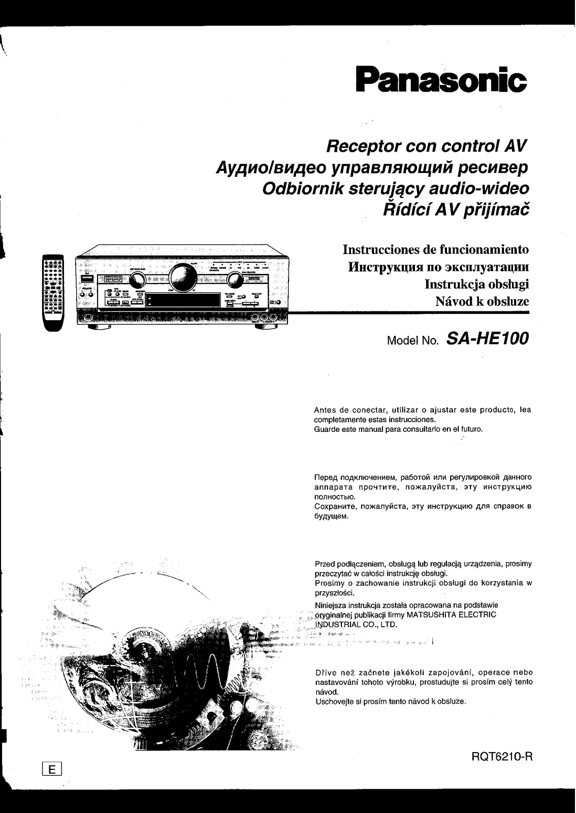 Panasonic SA-HE100 User Manual