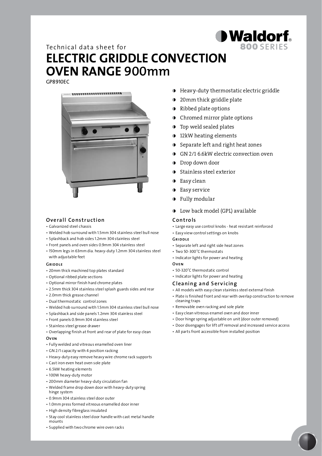 Moffat GP8910EC User Manual