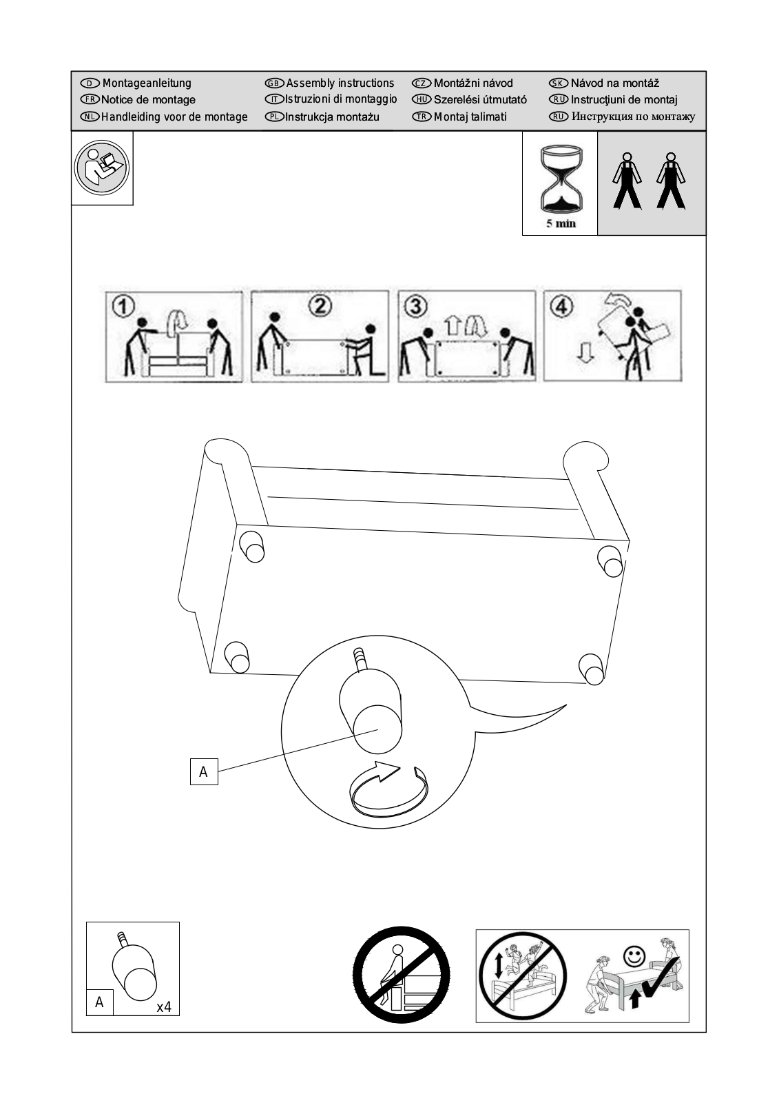 Home affaire Duc Assembly instructions