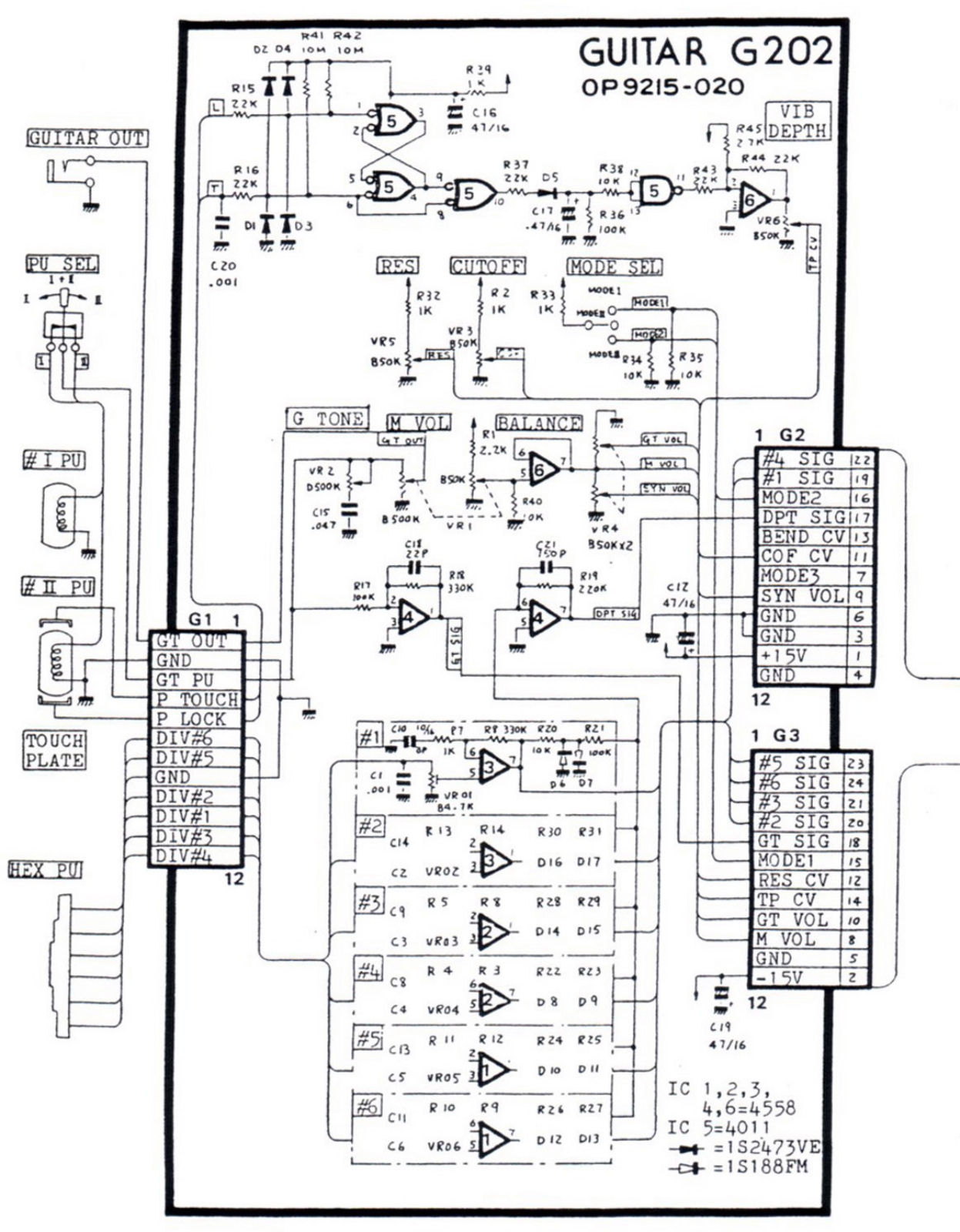 Roland g 202 schematic