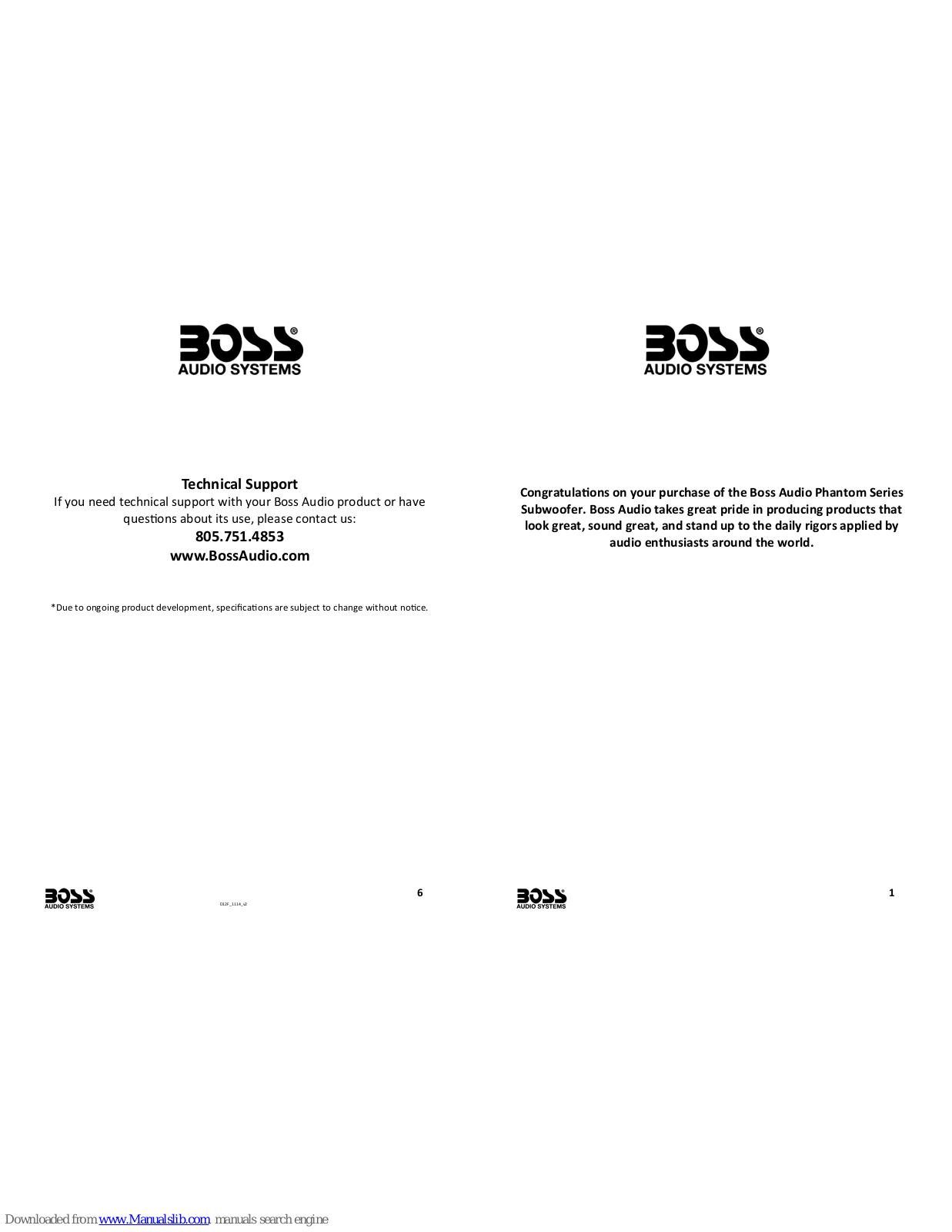 Boss D12F User Manual