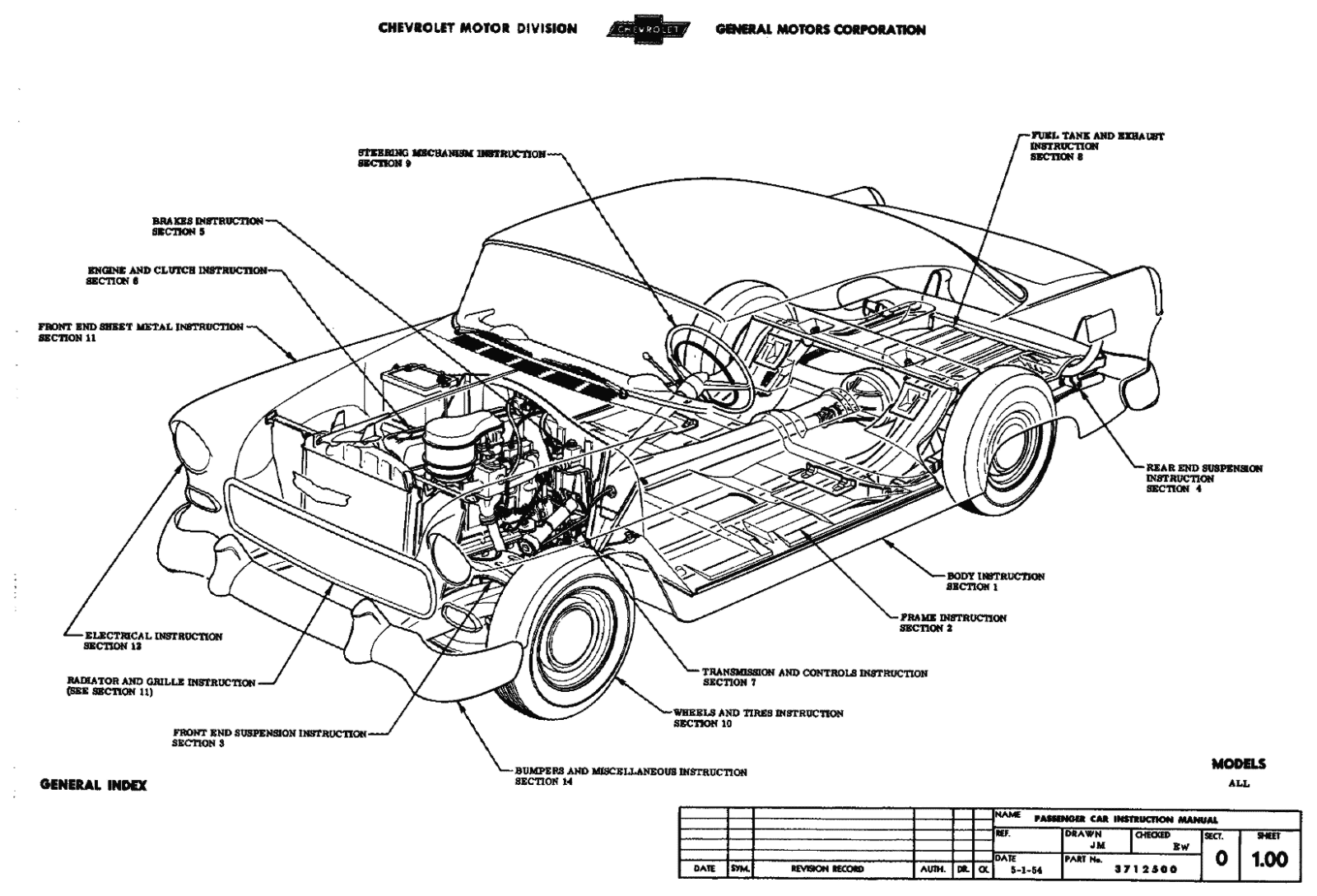 Chevrolet CHEVY-1955 ASSEMBLY MANUAL