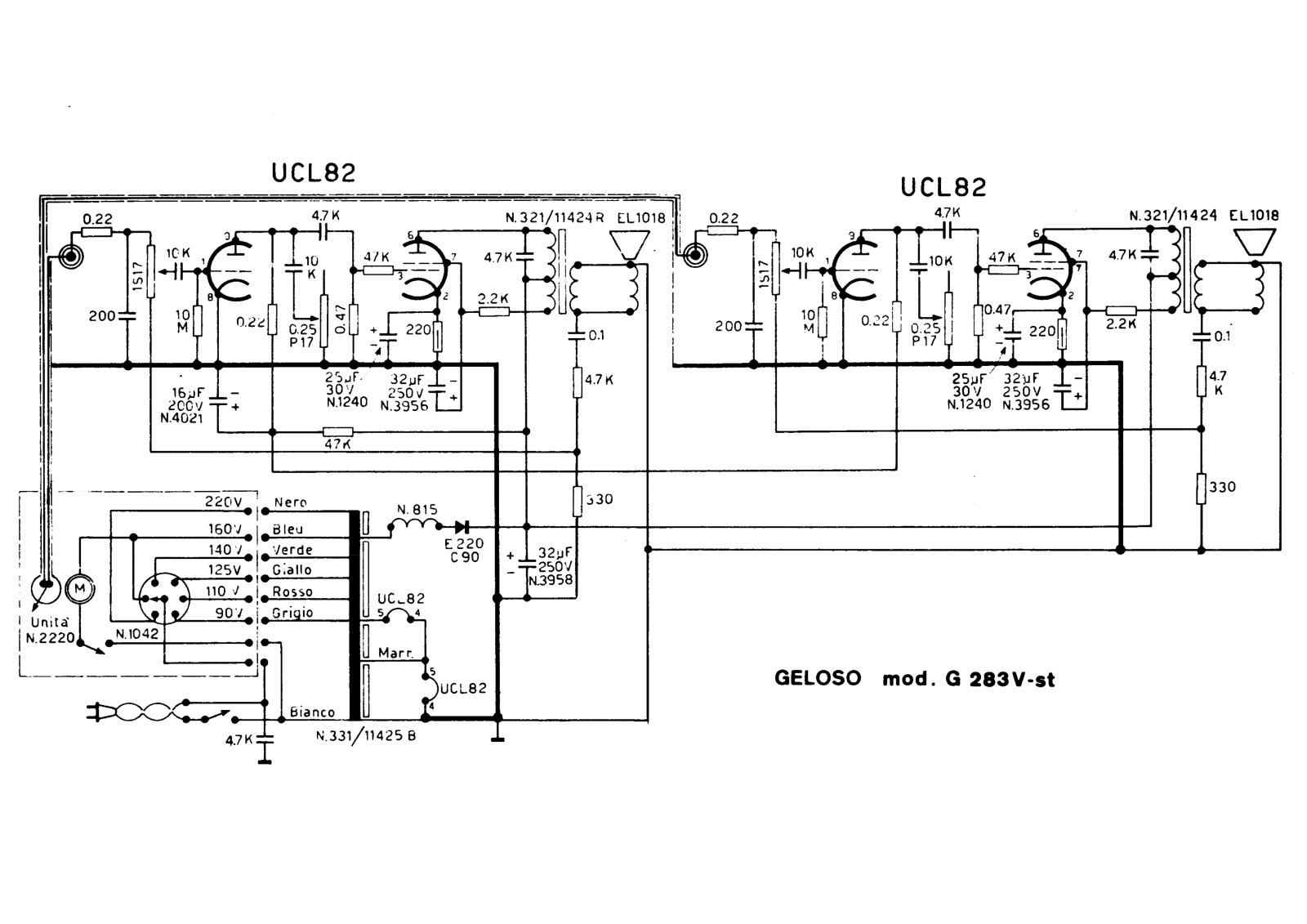 Geloso g283v schematic