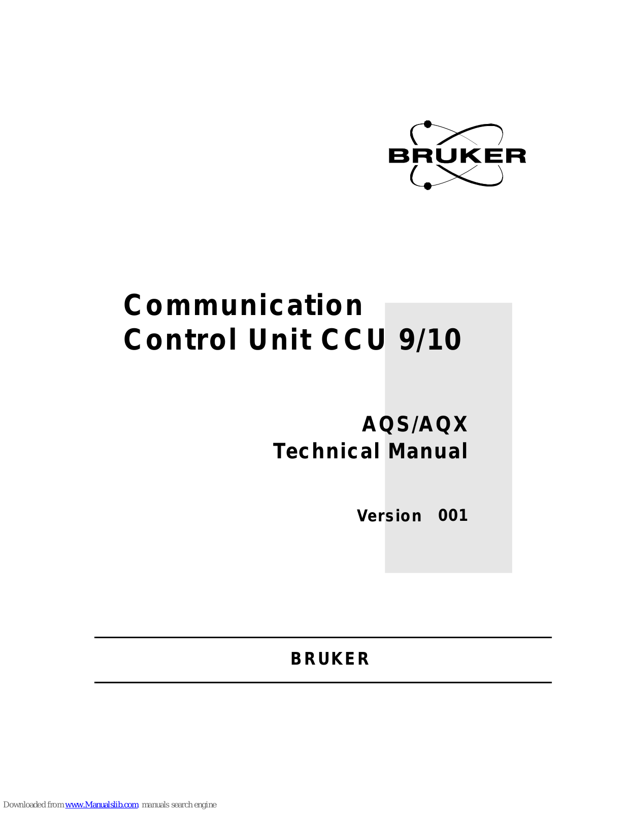 Bruker AQS, AQX Technical Manual - ManualMachine.com