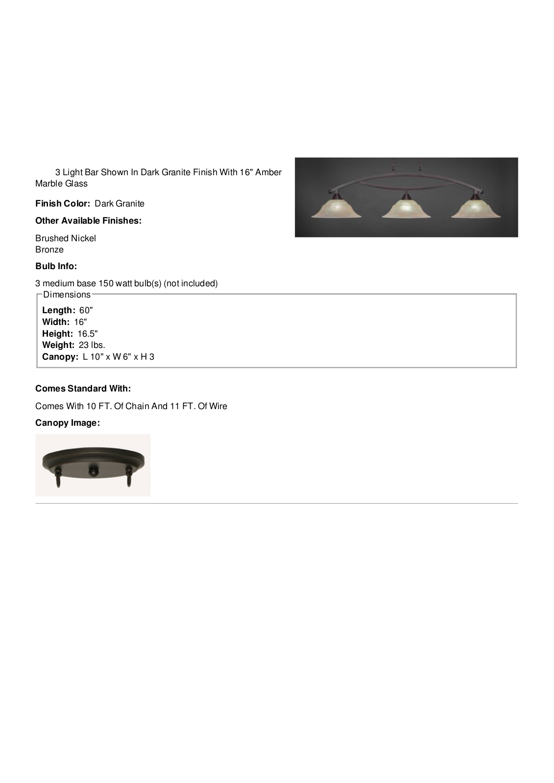 Fleur De Lis Living FDLL3603 Specifications - ManualMachine.com