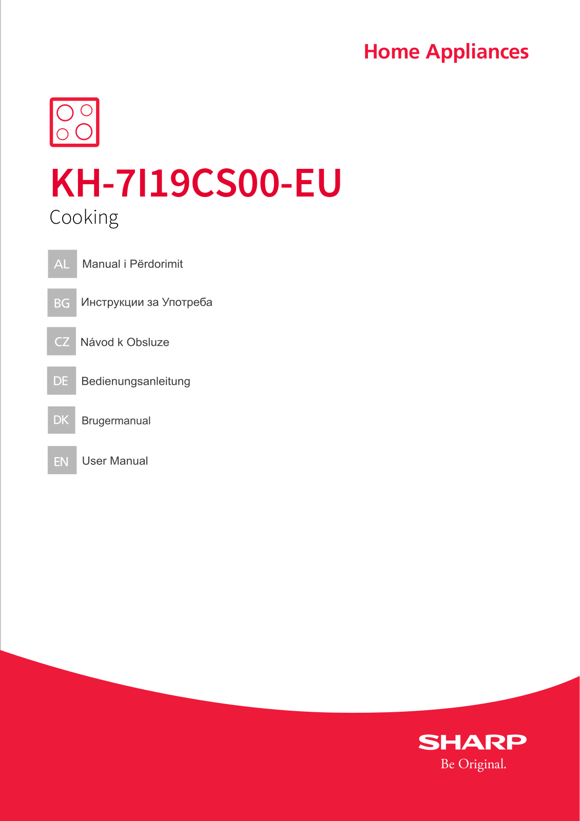 Sharp KH-7I19CS00-EU operation manual