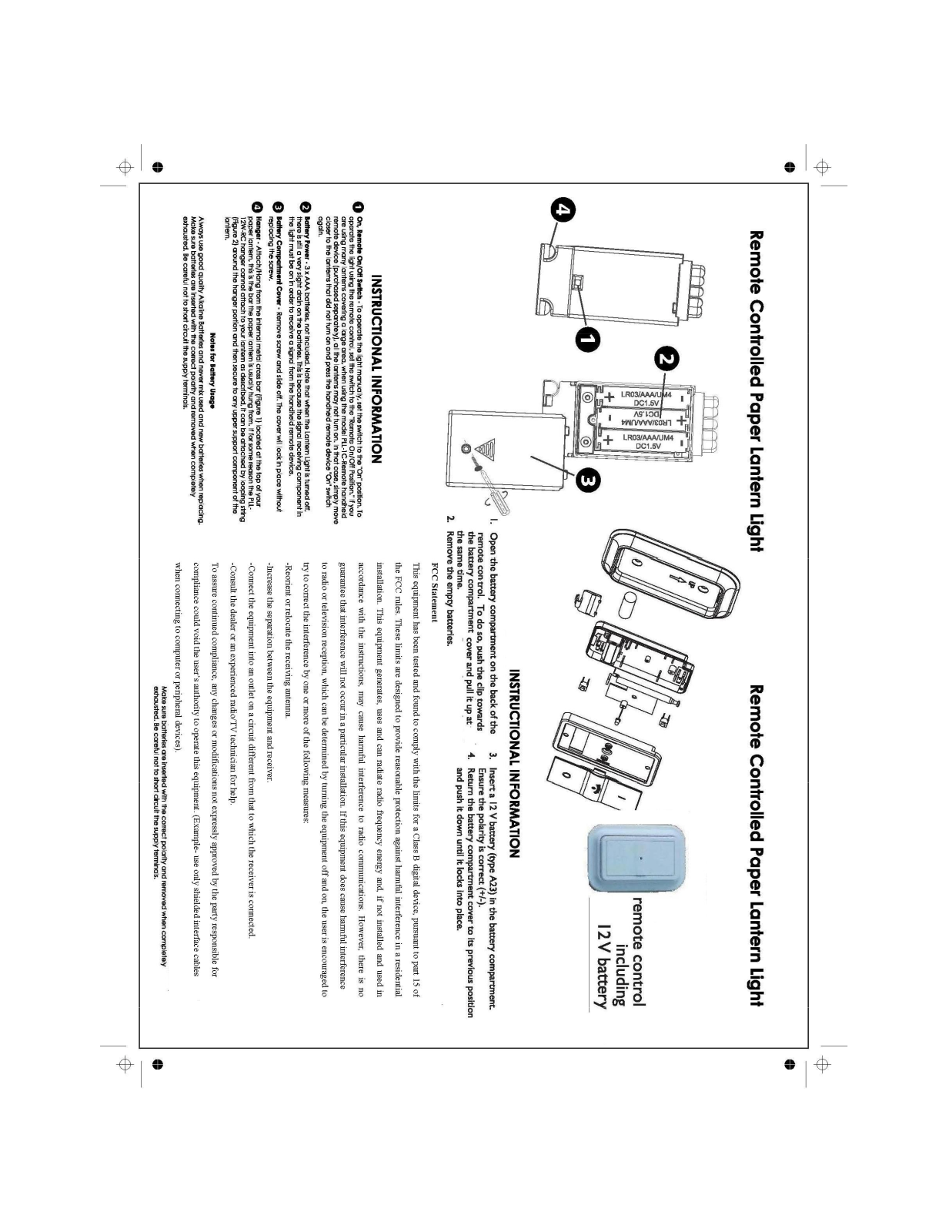 Fortune PLL 1CREMOTE User Manual