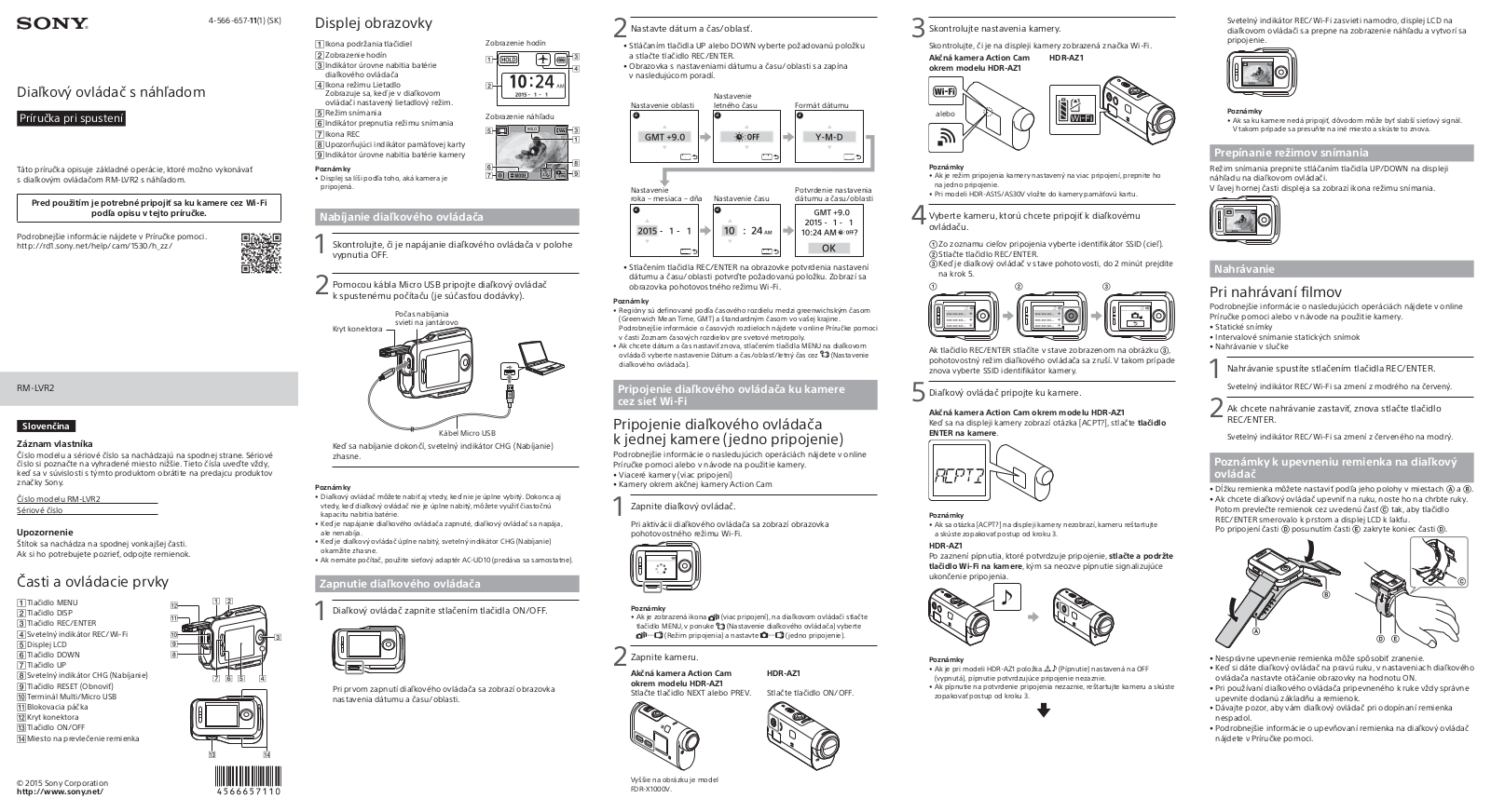 Sony RM-LVR2 Getting Started Guide