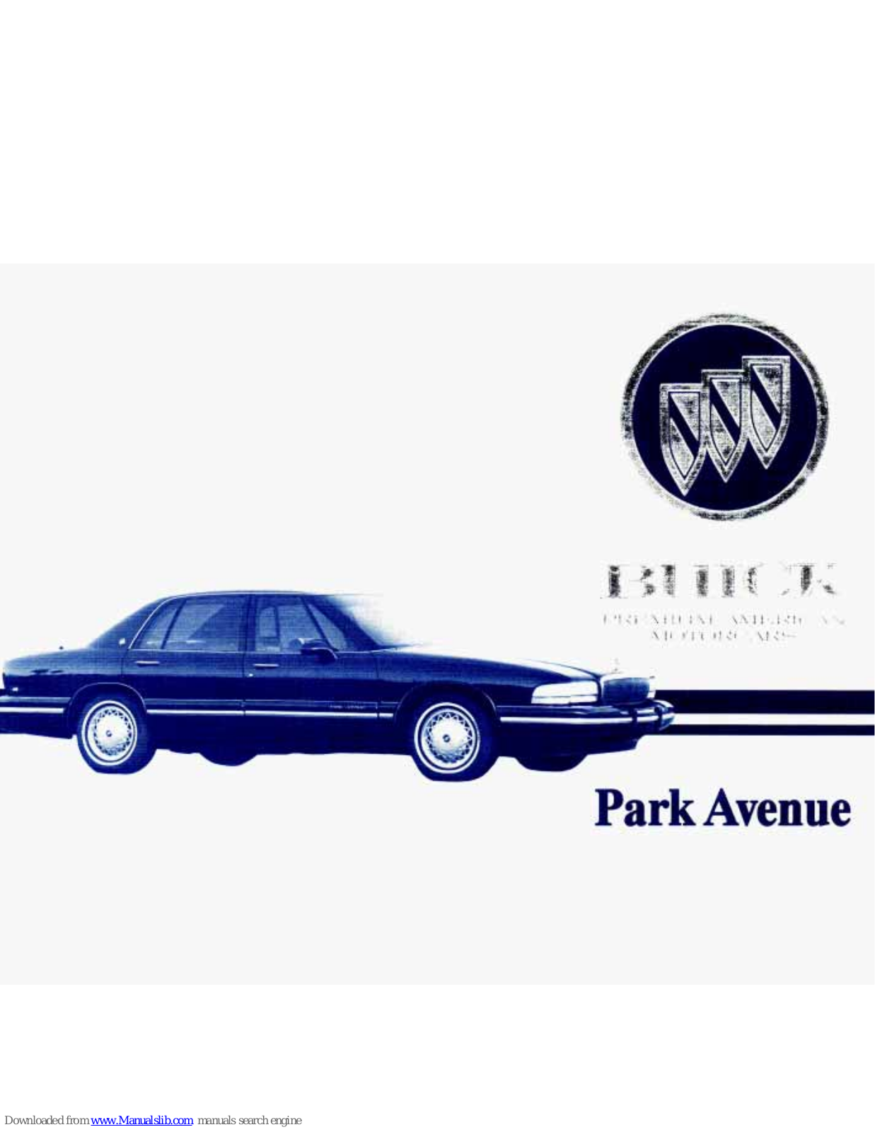 Buick 1995 Park Avenue Owner's Manual