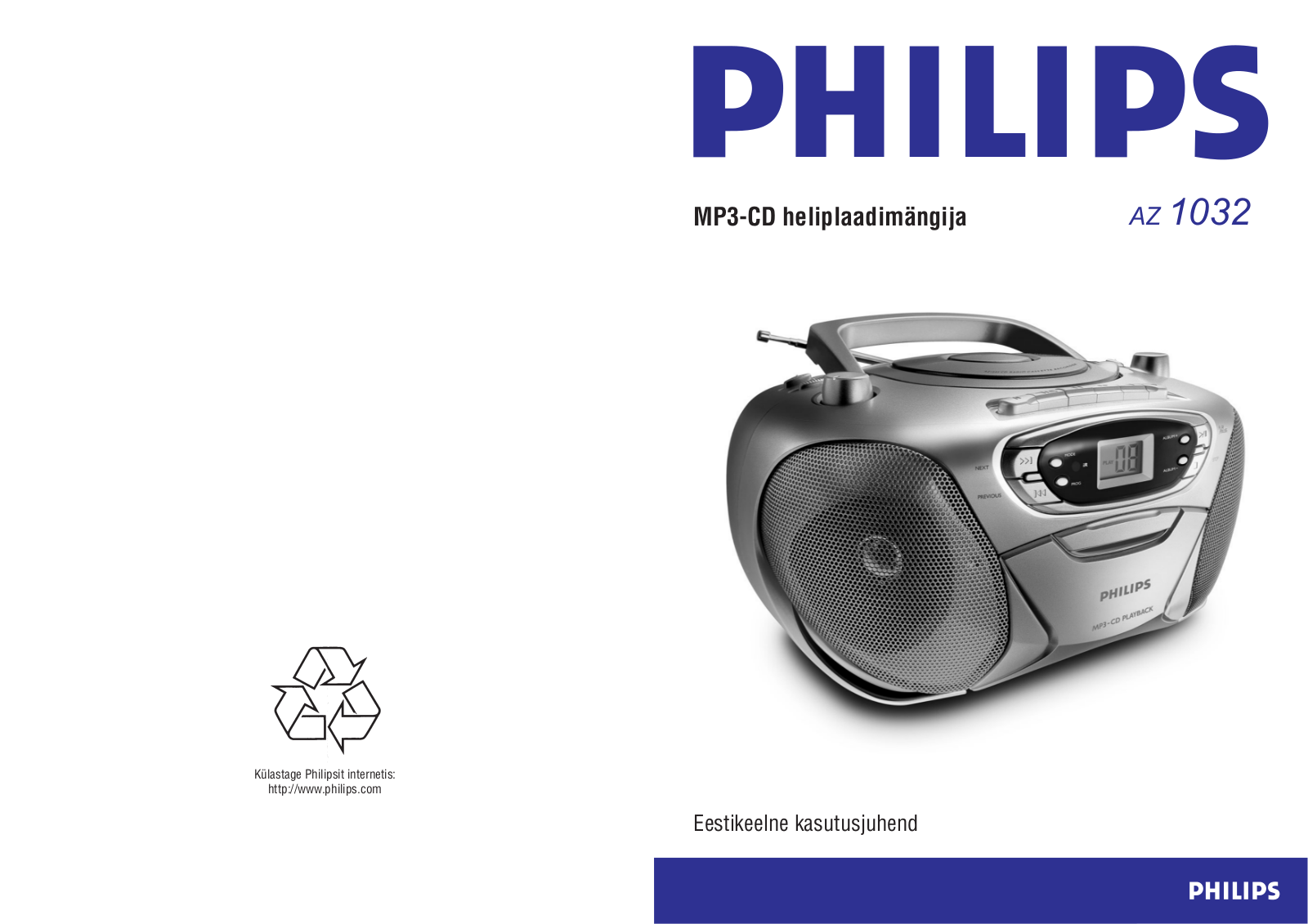 Philips AZ 1032 User Manual