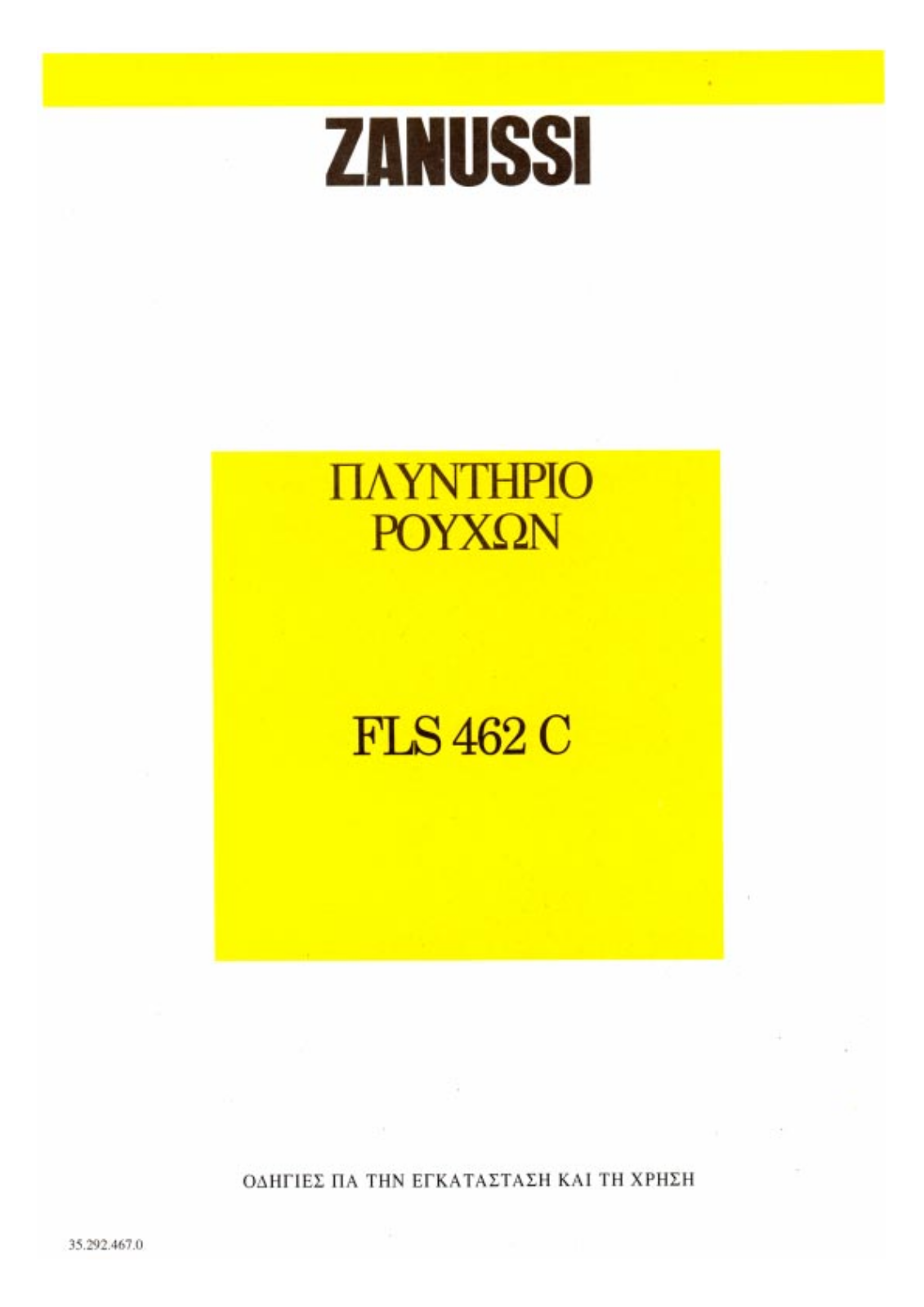 Zanussi FLS462C User Manual