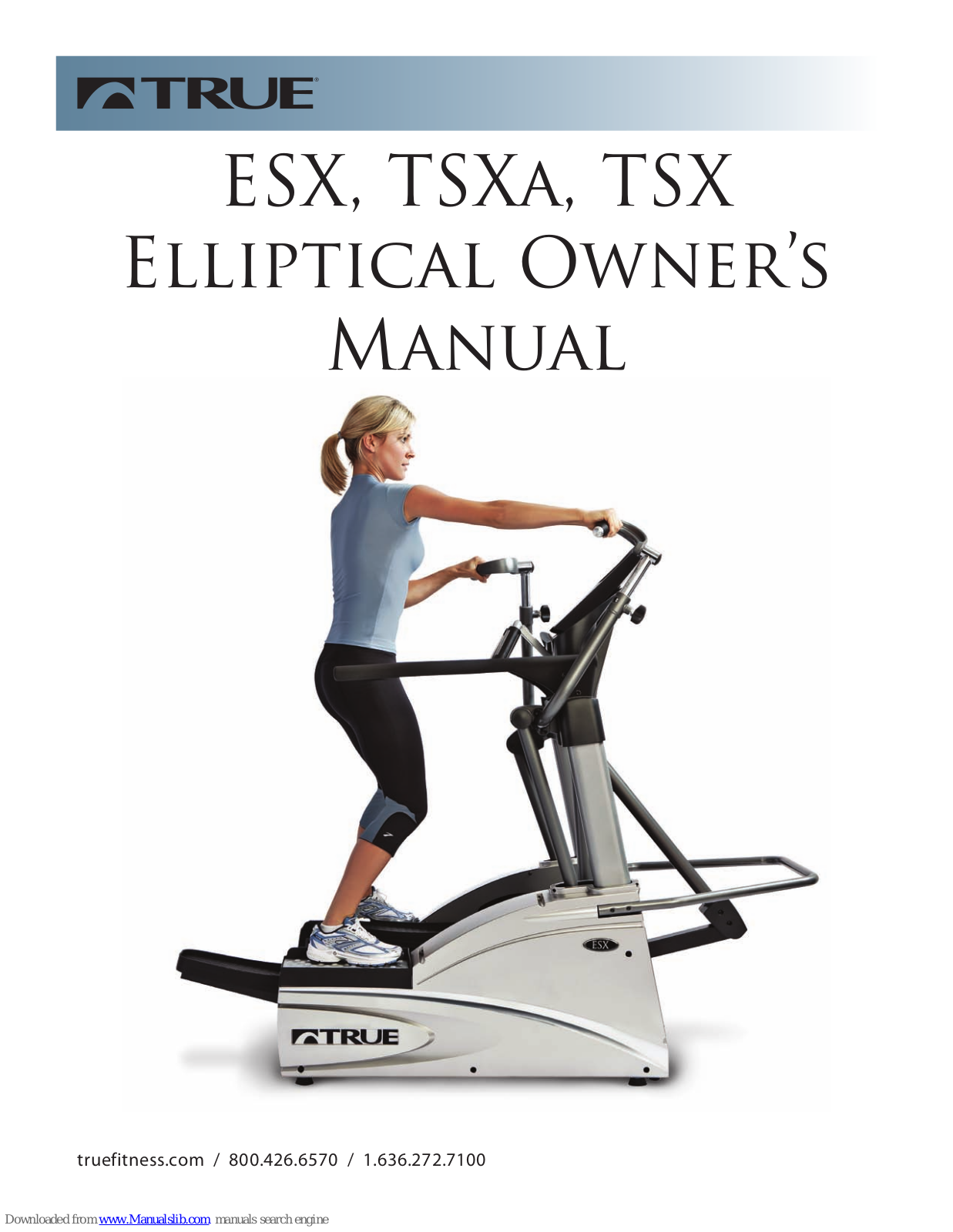 True TSXa, TSX Owner's Manual