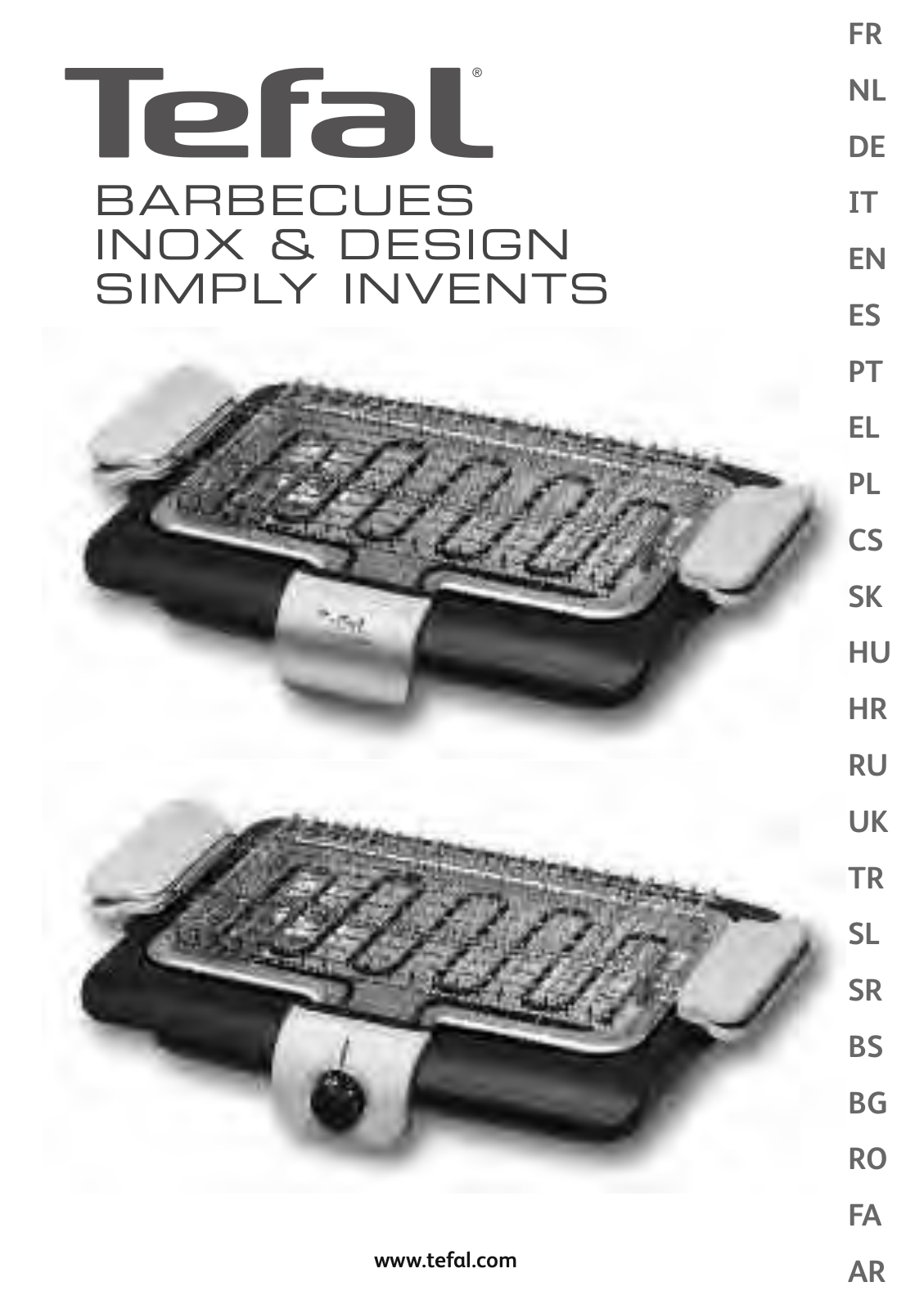 Tefal BARBECUE INOX, BARBECUE DESIGN User Manual