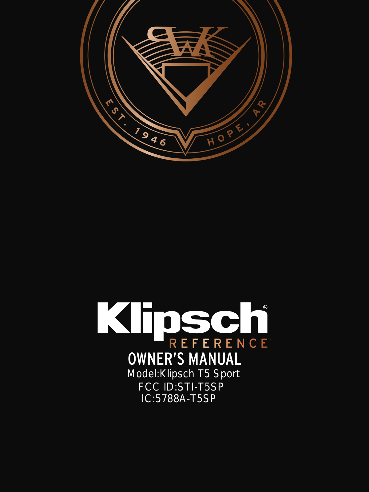 Klipsch T5SP Users Manual