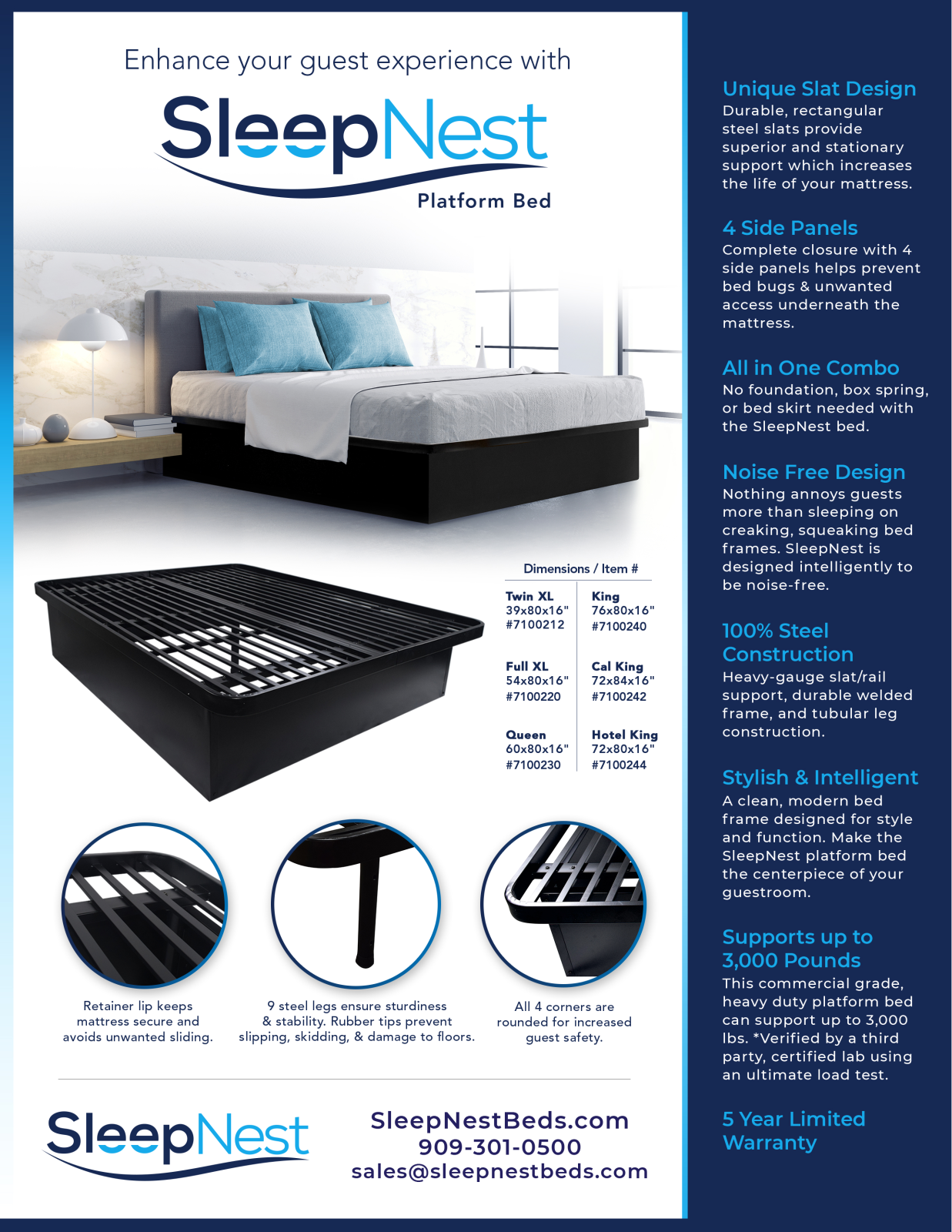 SleepNest BVCB1000, BVCB1001 Specifications - ManualMachine.com